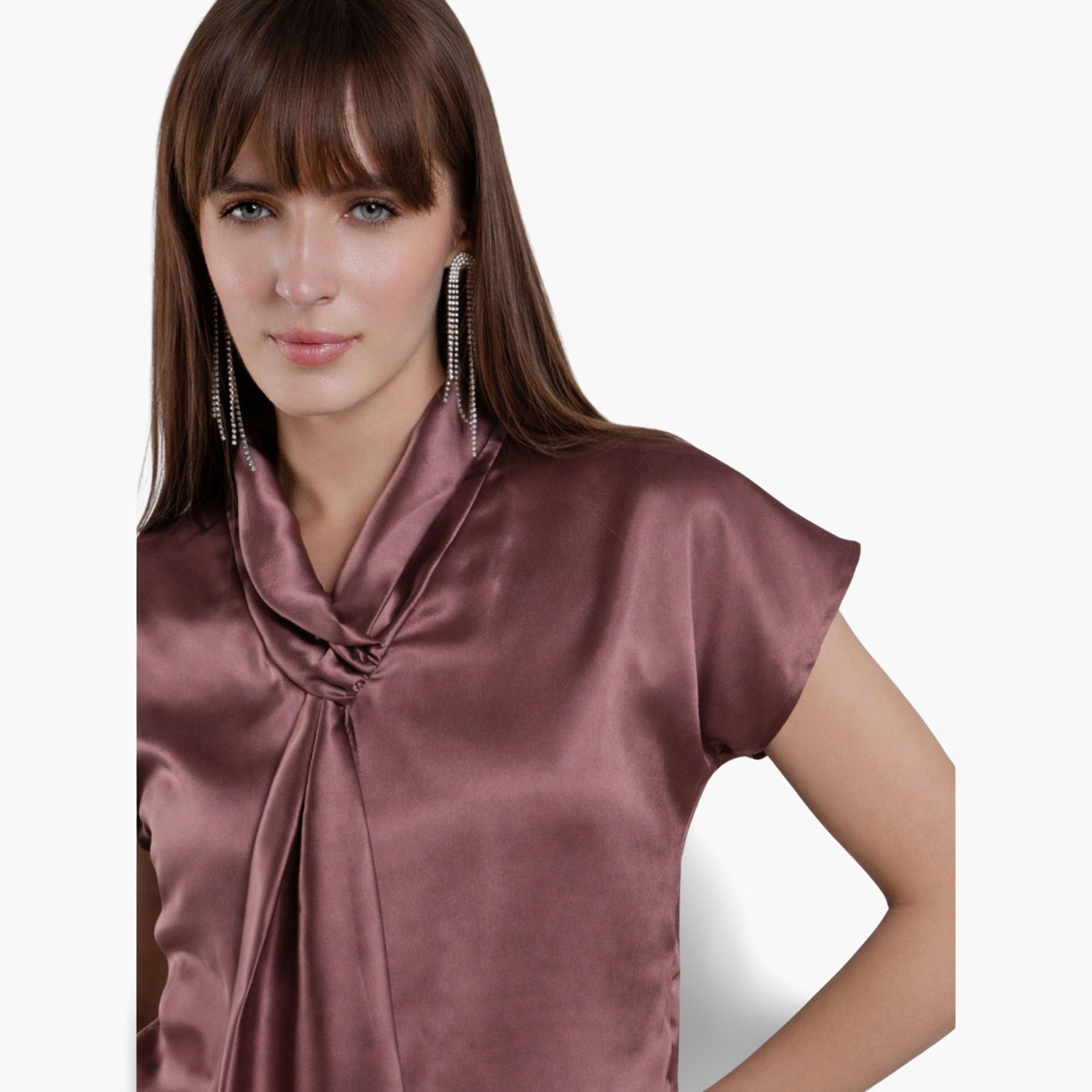 Mish Women Satin Tie-Neck Top-women-clothing-shirtsandblouses-blouses-image-6
