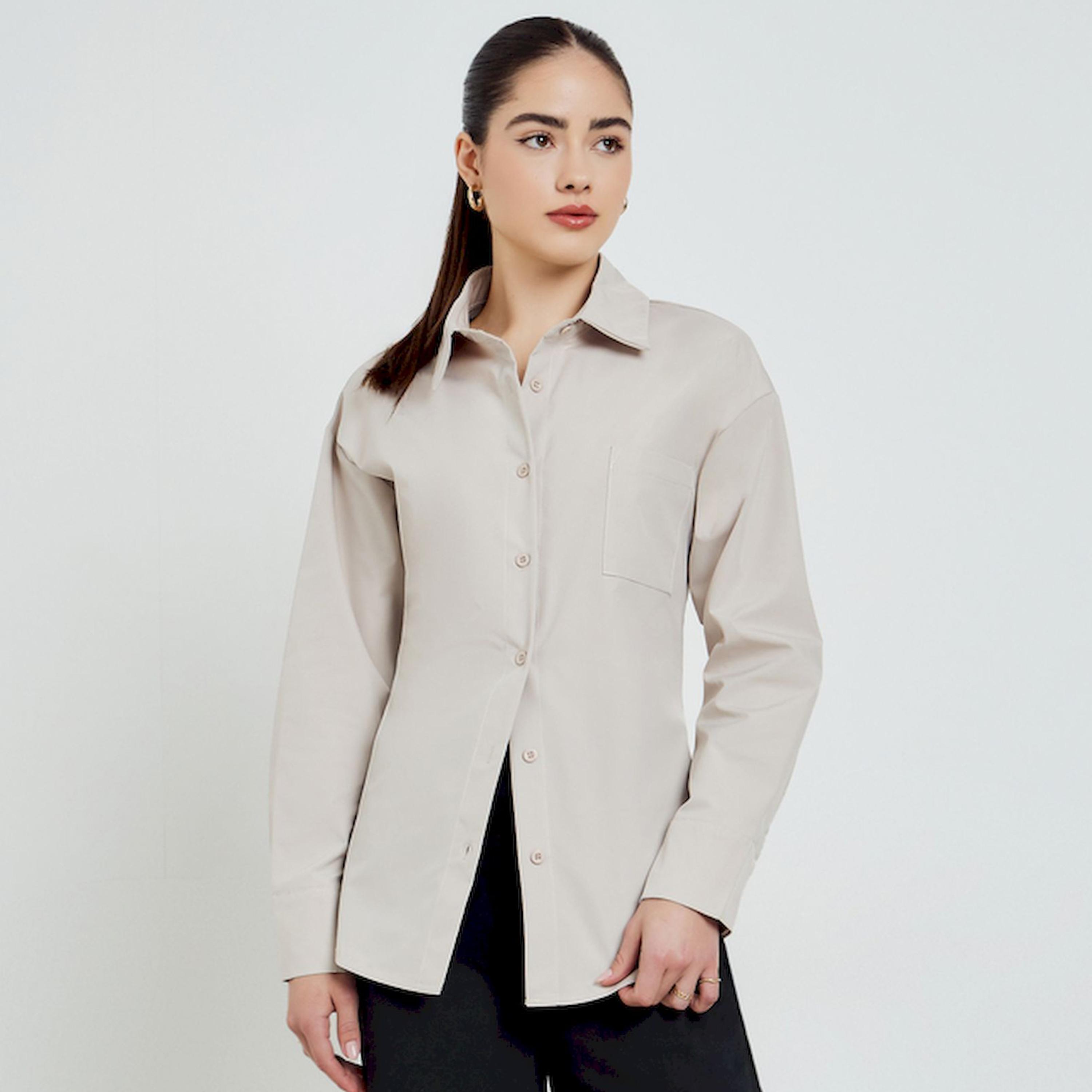بلوزة واسعة بليسيه سادة-women-clothing-shirtsandblouses-shirts-image-1