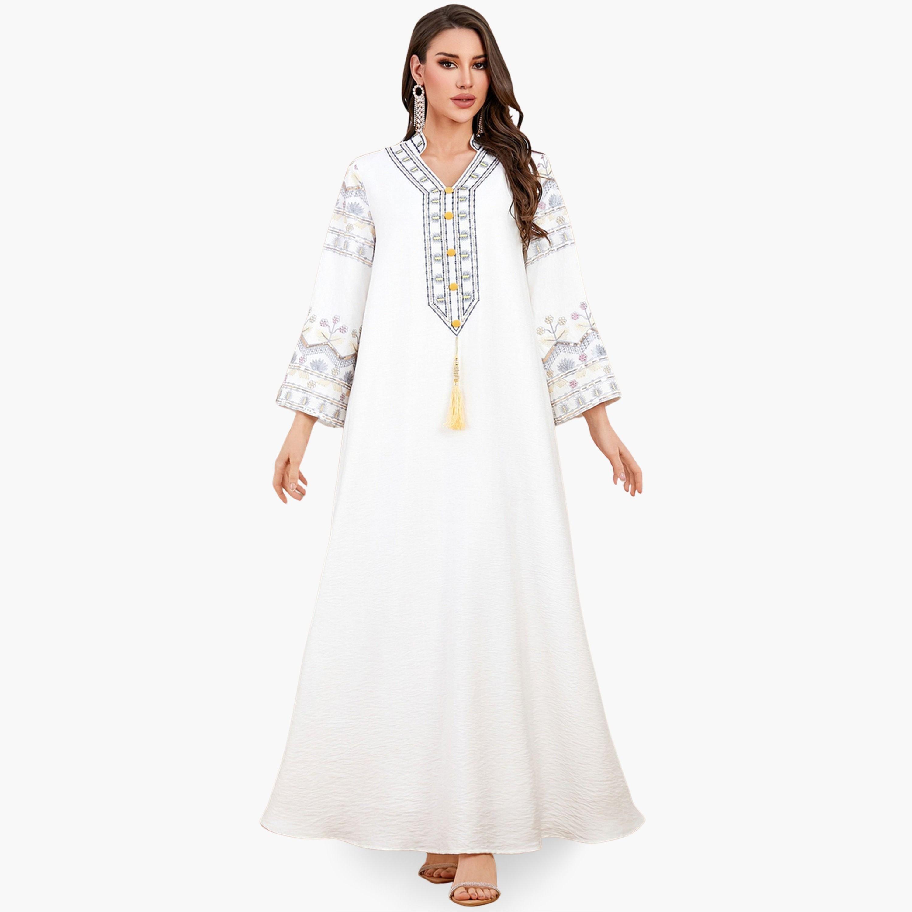 جلابية مطرزة بقصة واسعة-women-arabicclothing-jalabiyas-image-1
