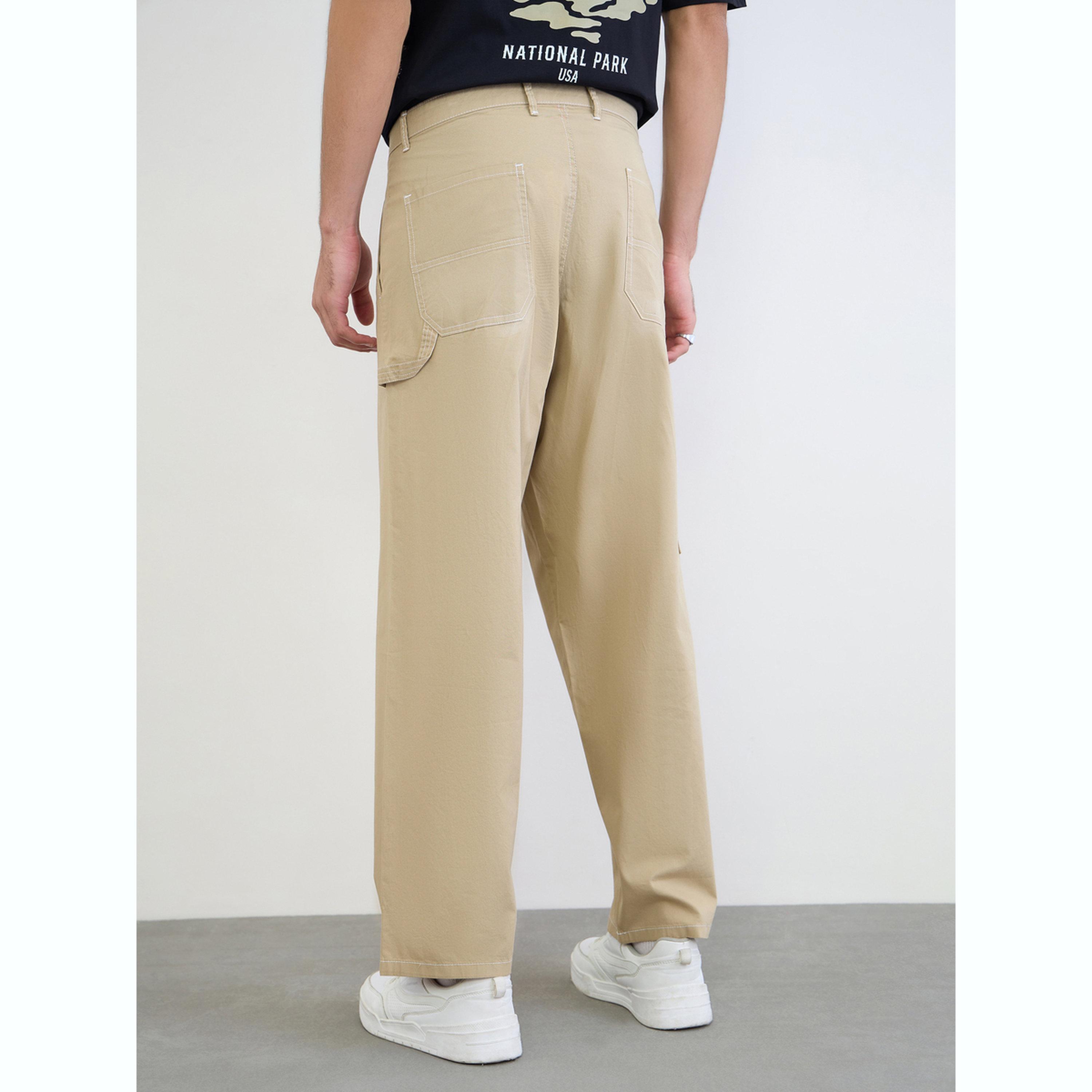 بنطال فضفاض منسوج ثقيل الوزن-men-clothing-bottoms-trousersandchinos-trousers-image-4