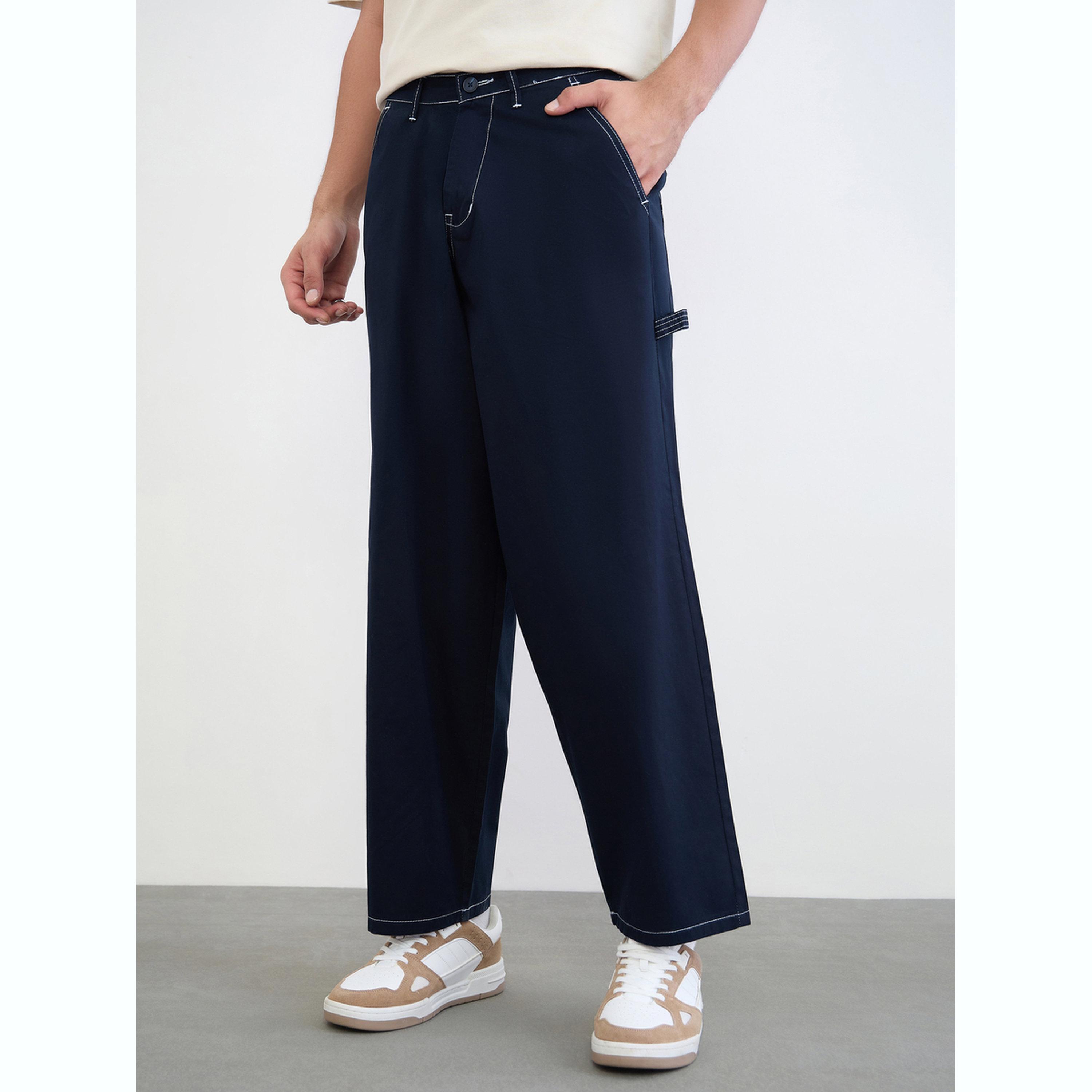 بنطال فضفاض منسوج ثقيل الوزن-men-clothing-bottoms-jeans-image-1