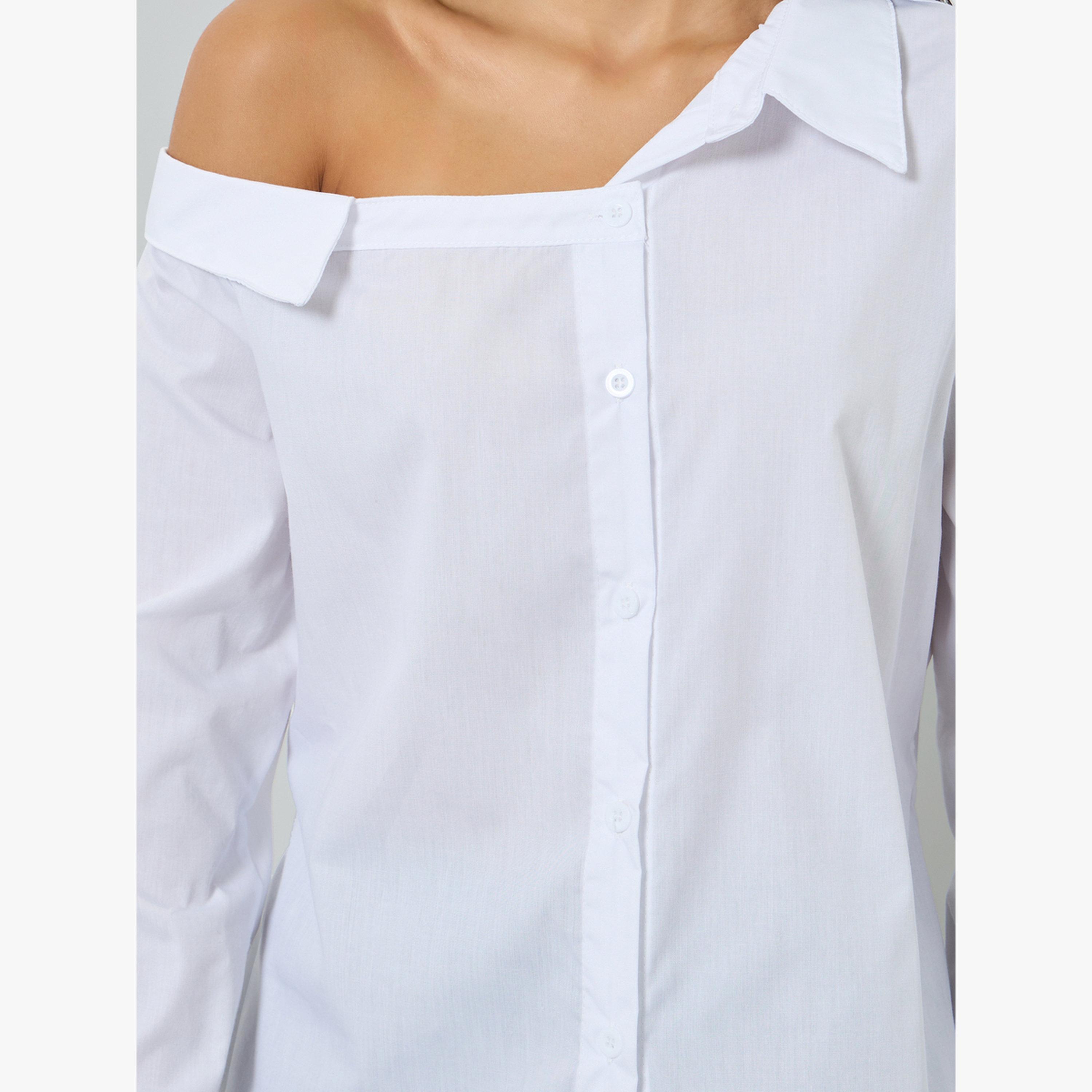 قميص بكتف واحد وأكمام طويلة-women-clothing-shirtsandblouses-blouses-image-6