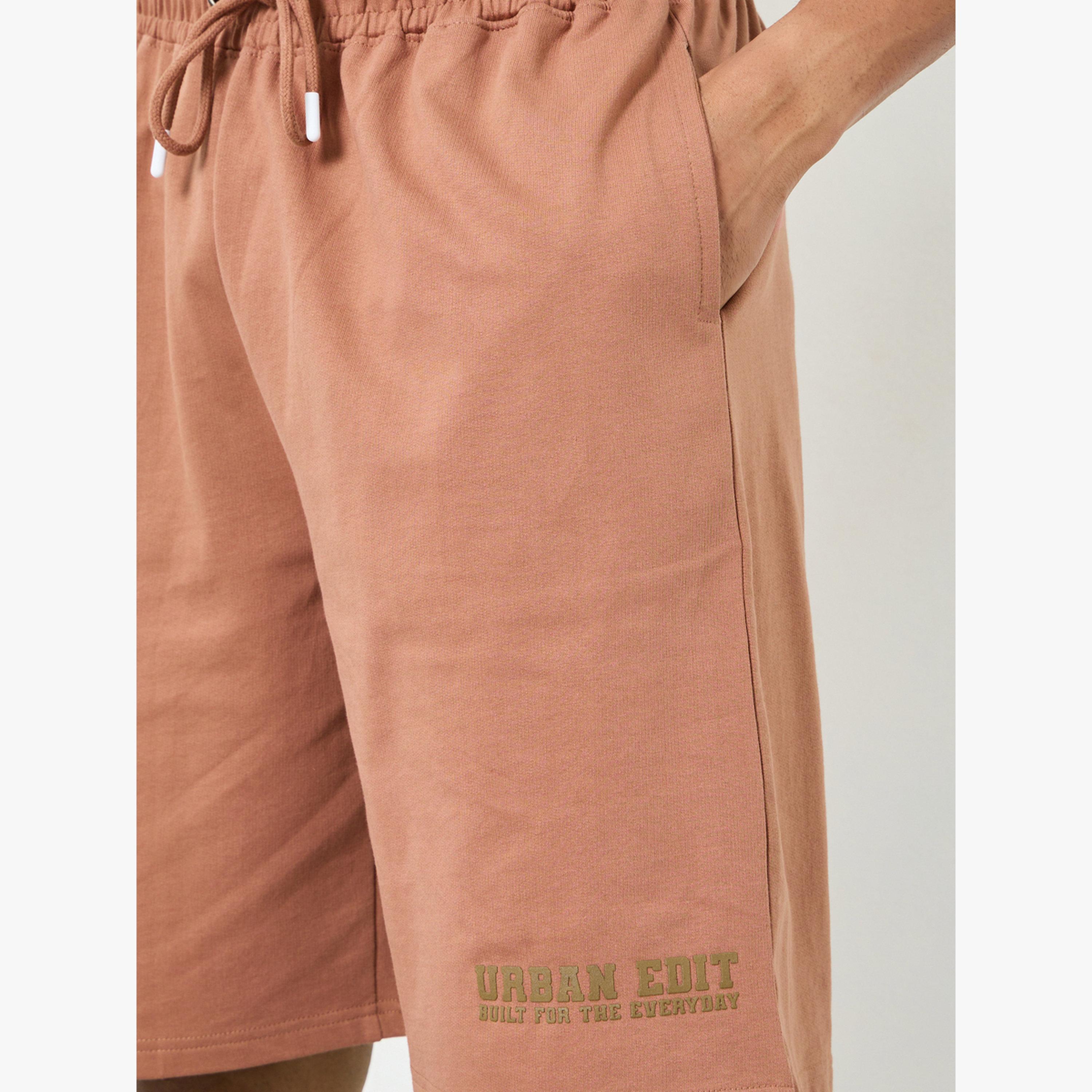 Styli Men Rust Placement Printed Oversized Shorts-men-clothing-bottoms-shorts-image-3