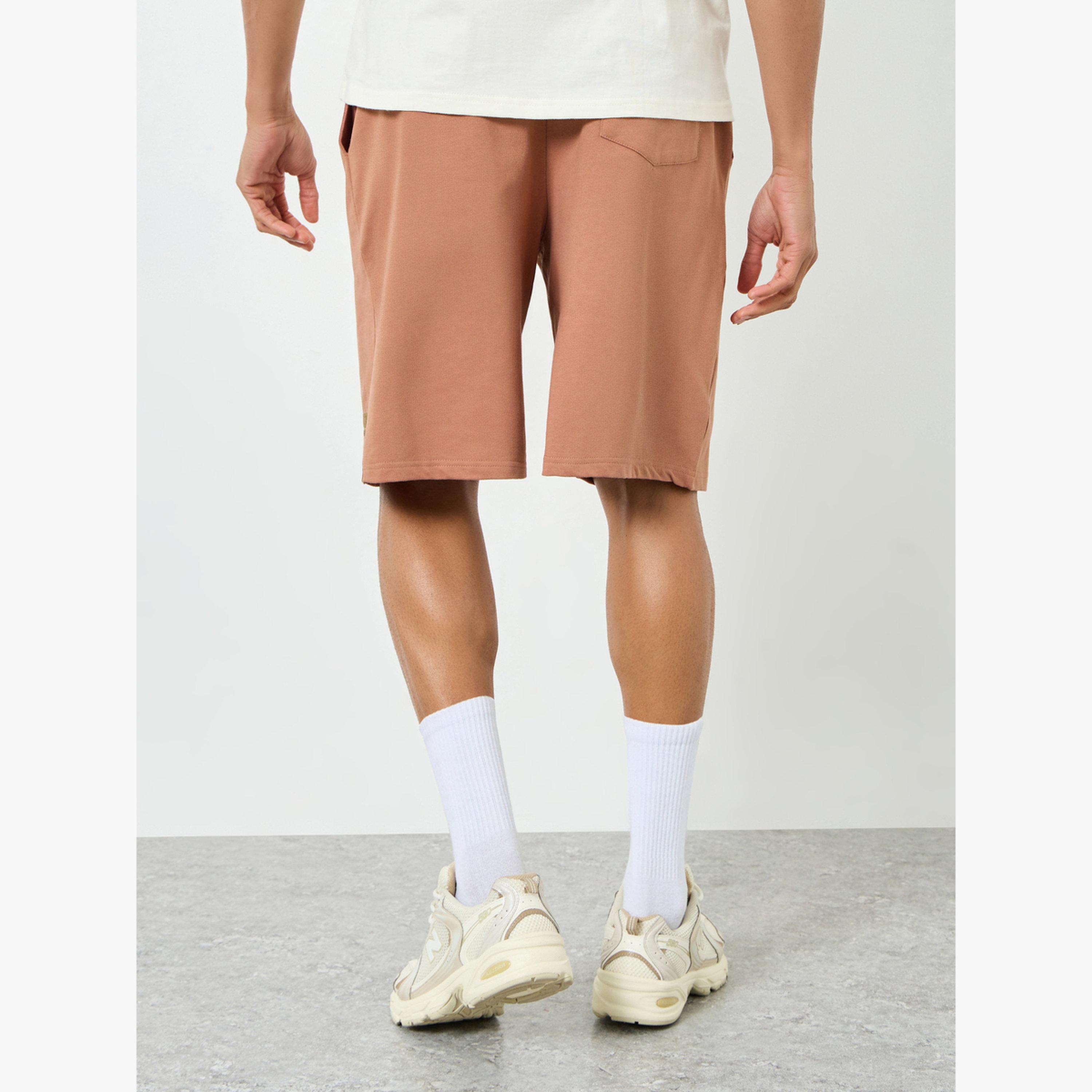 Styli Men Rust Placement Printed Oversized Shorts-men-clothing-bottoms-shorts-image-4
