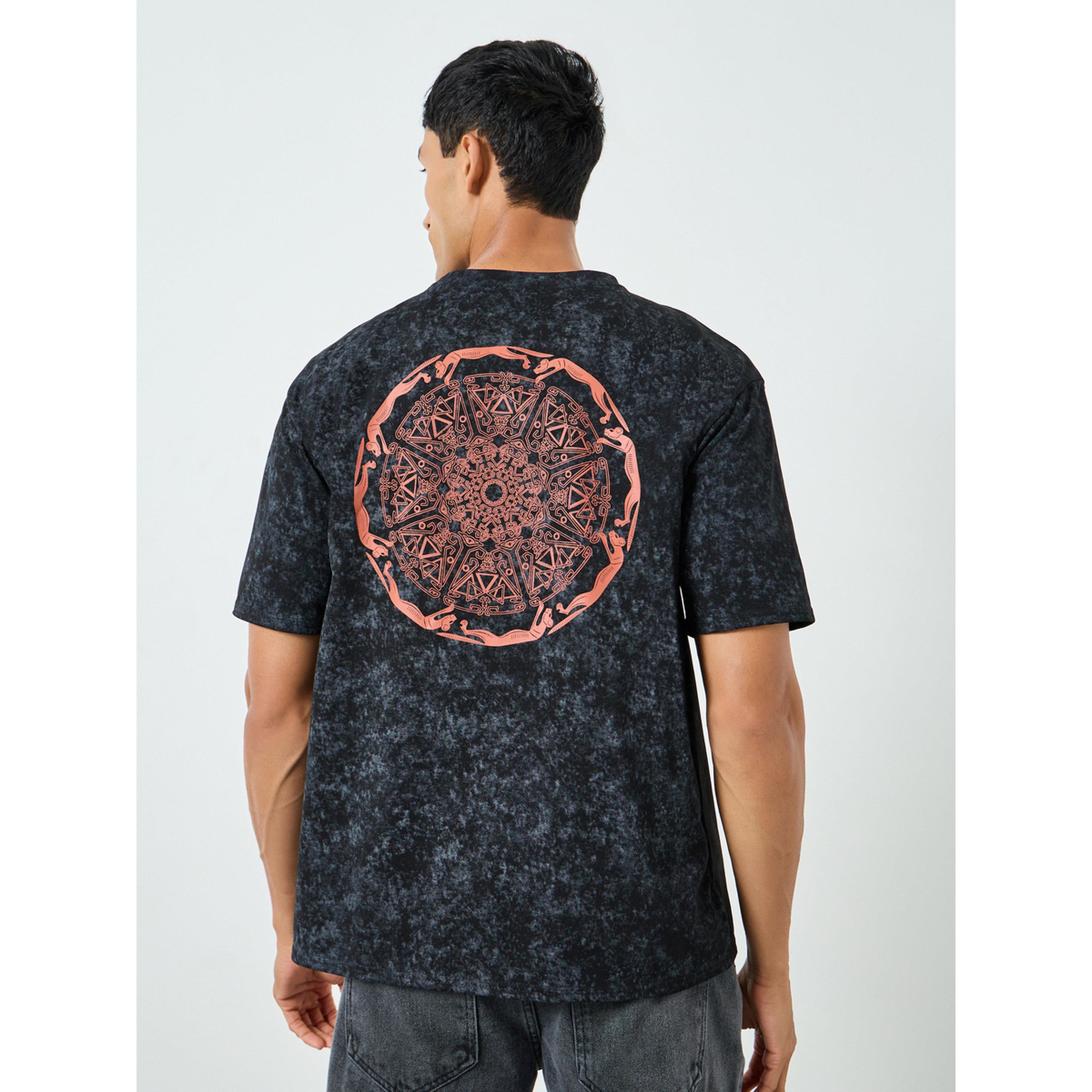 تيشيرت مقاس كبير بتأثير مغسول للرجال-men-clothing-tshirtsandpolos-tshirts-image-4