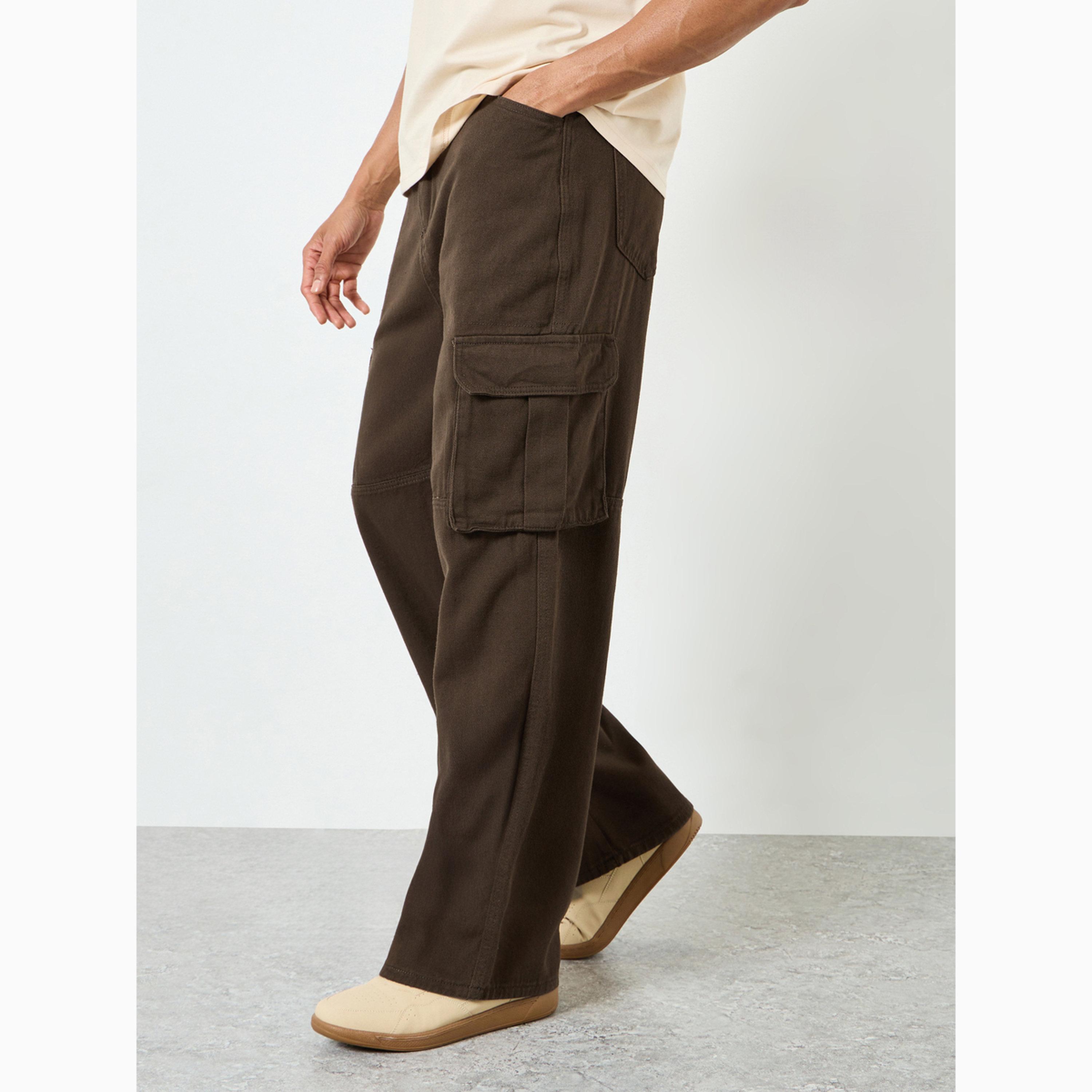 جينز قصة مريحة ومصبوغ لون بني للرجال-men-clothing-bottoms-jeans-image-3