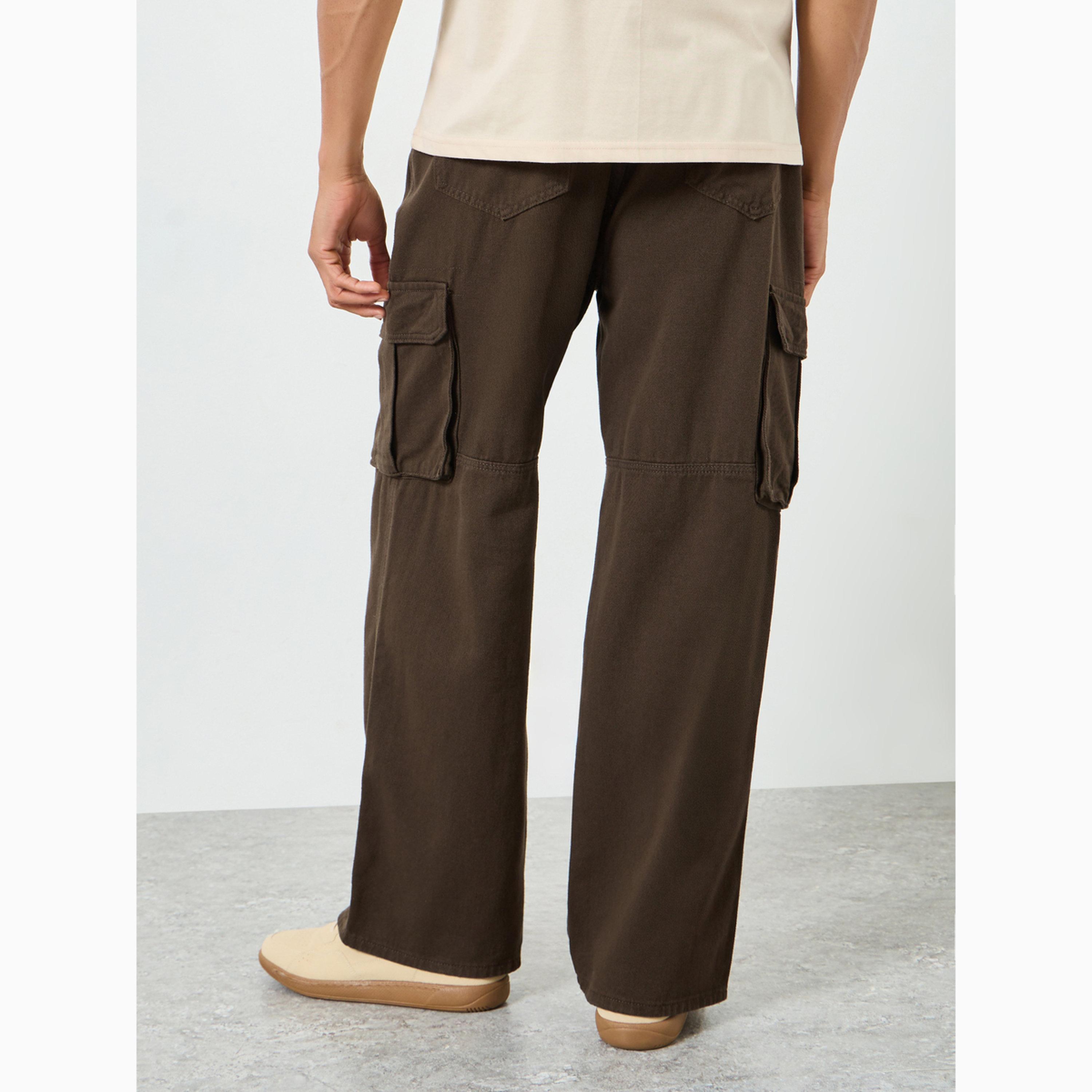 Styli Men Brown Relaxed Fit Overdyed Jeans-men-clothing-bottoms-jeans-image-5