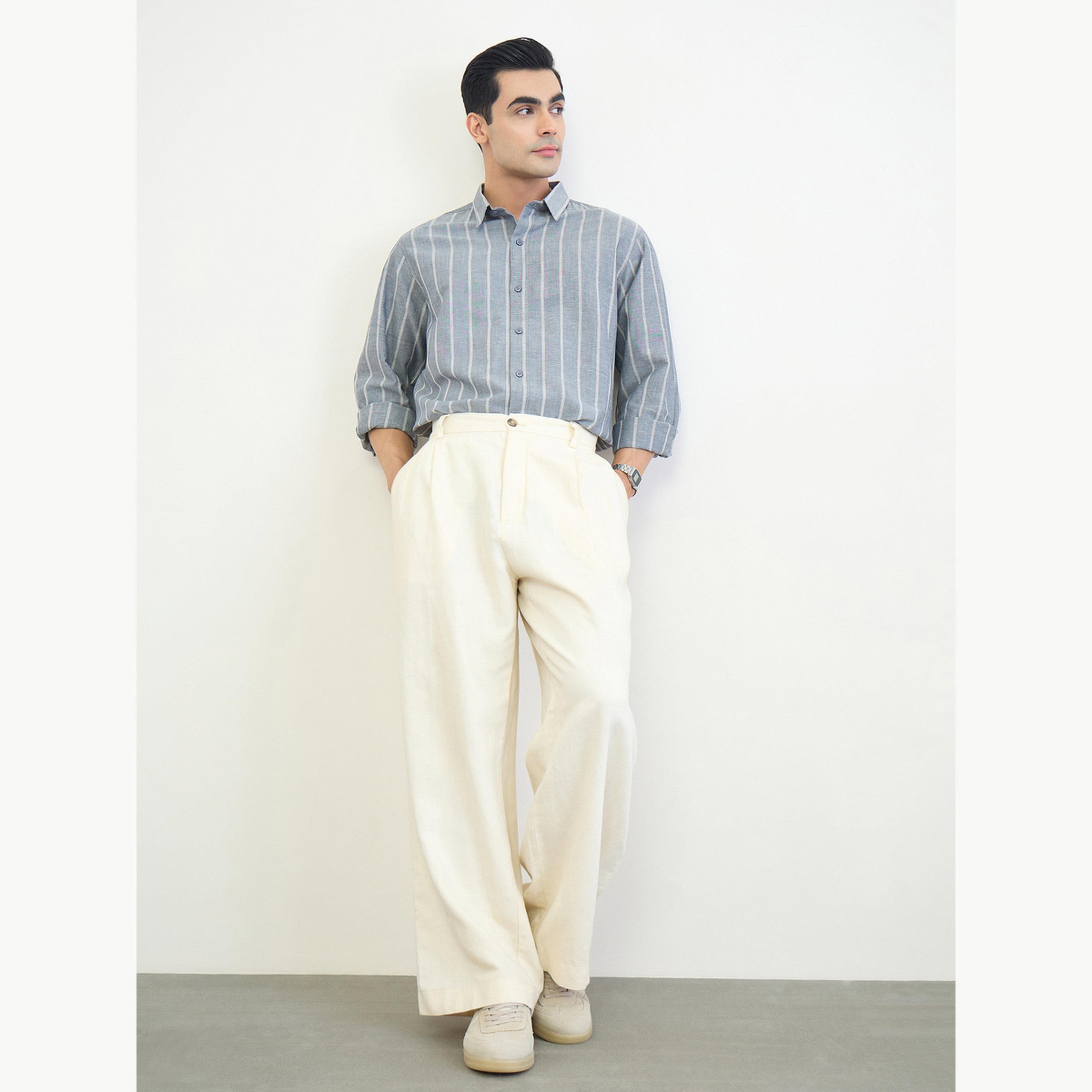 قميص رجالي مخطط بقصة عادية-men-clothing-shirts-image-2