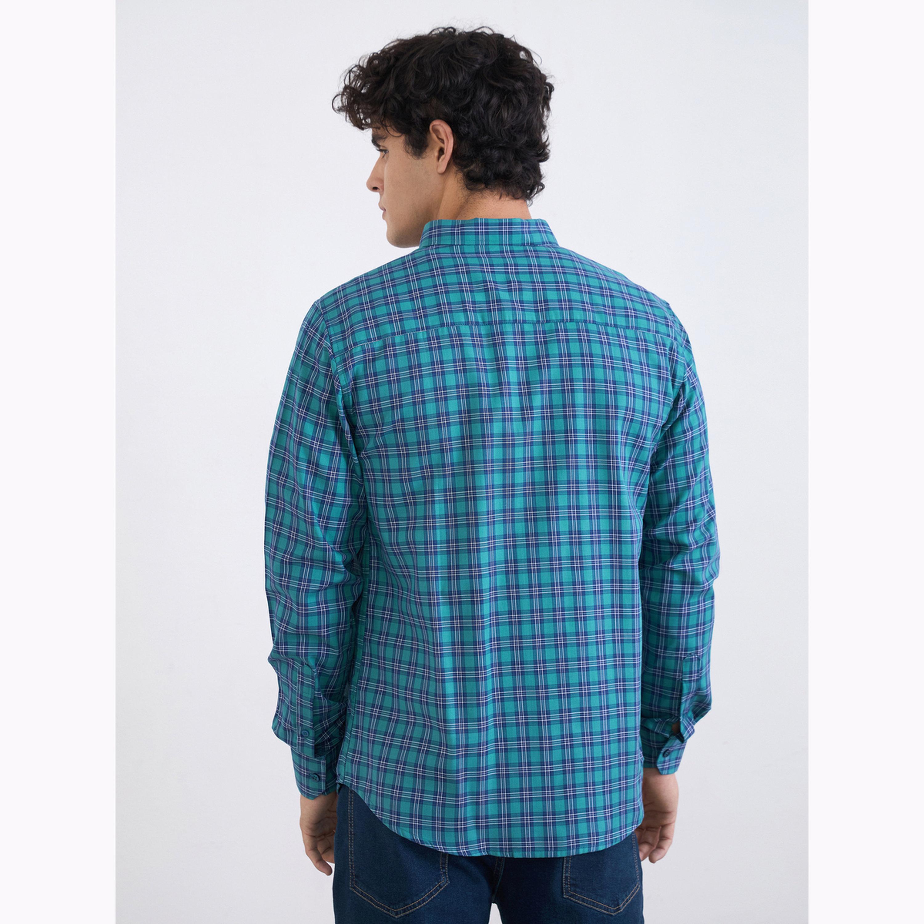 Styli Men Regular Fit Checked Full Sleeve Shirt-men-clothing-shirts-image-4
