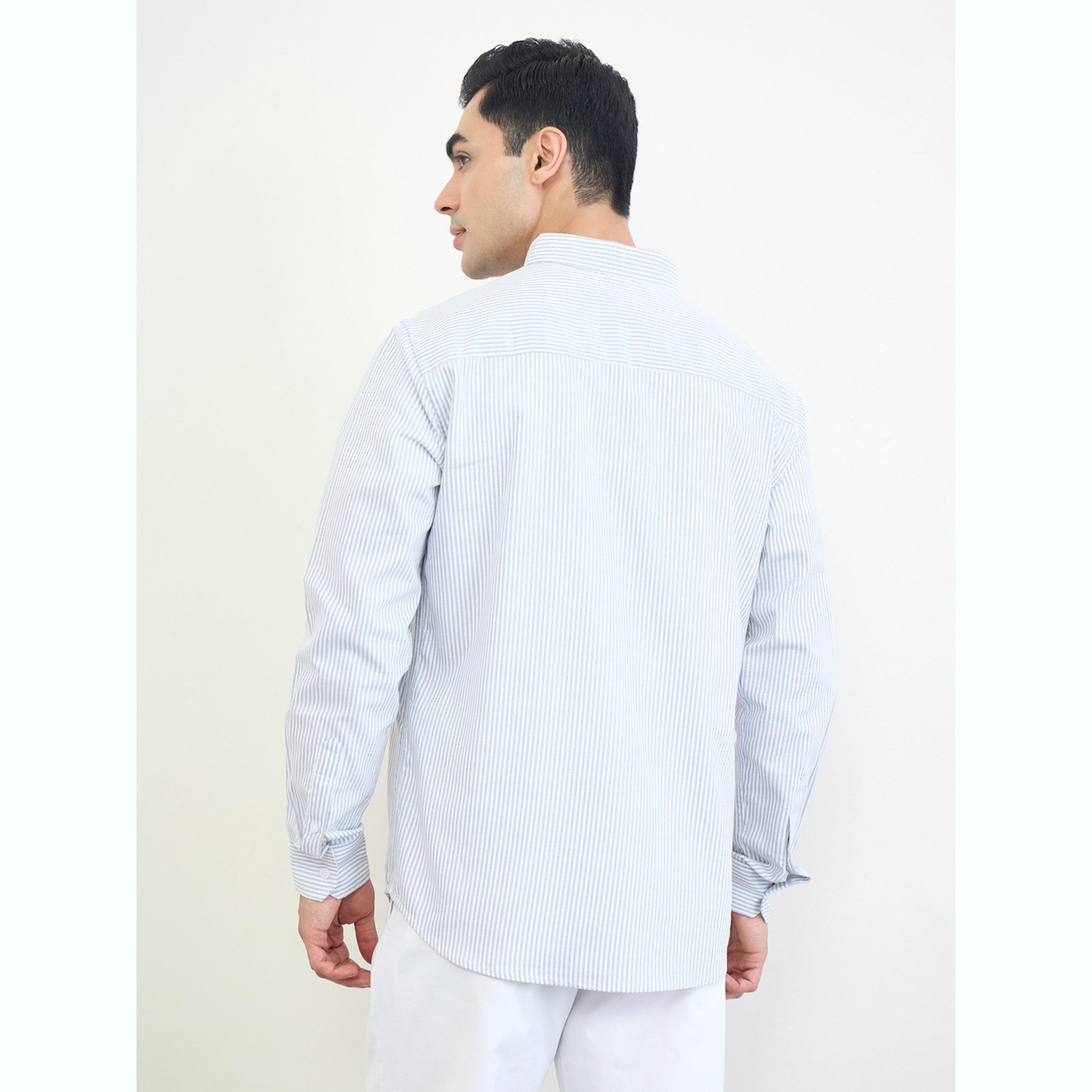 قميص مخطط بأكمام طويلة وقصة عادية-men-clothing-shirts-image-5