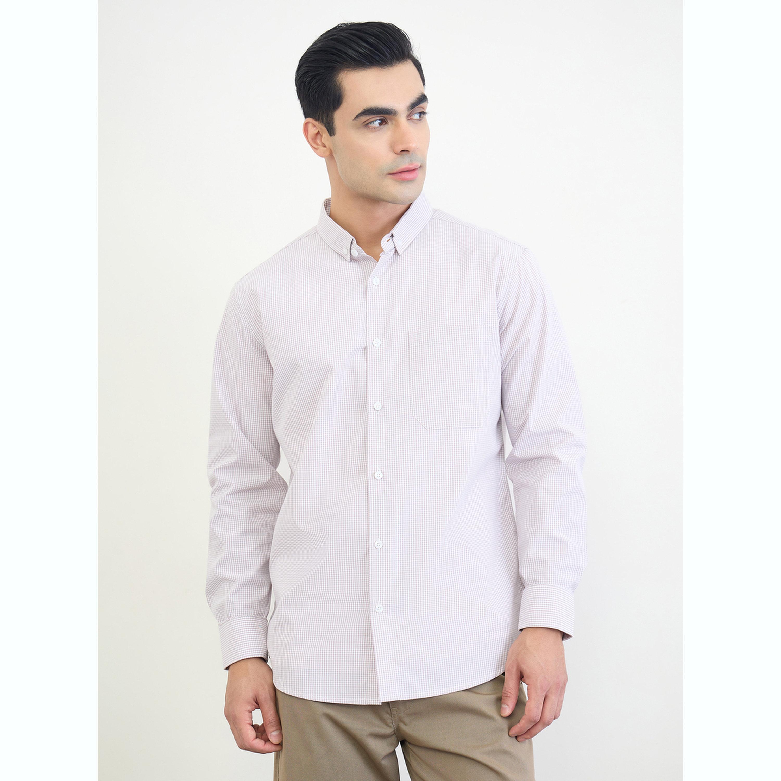قميص كاروهات بأزرار-men-clothing-shirts-image-1