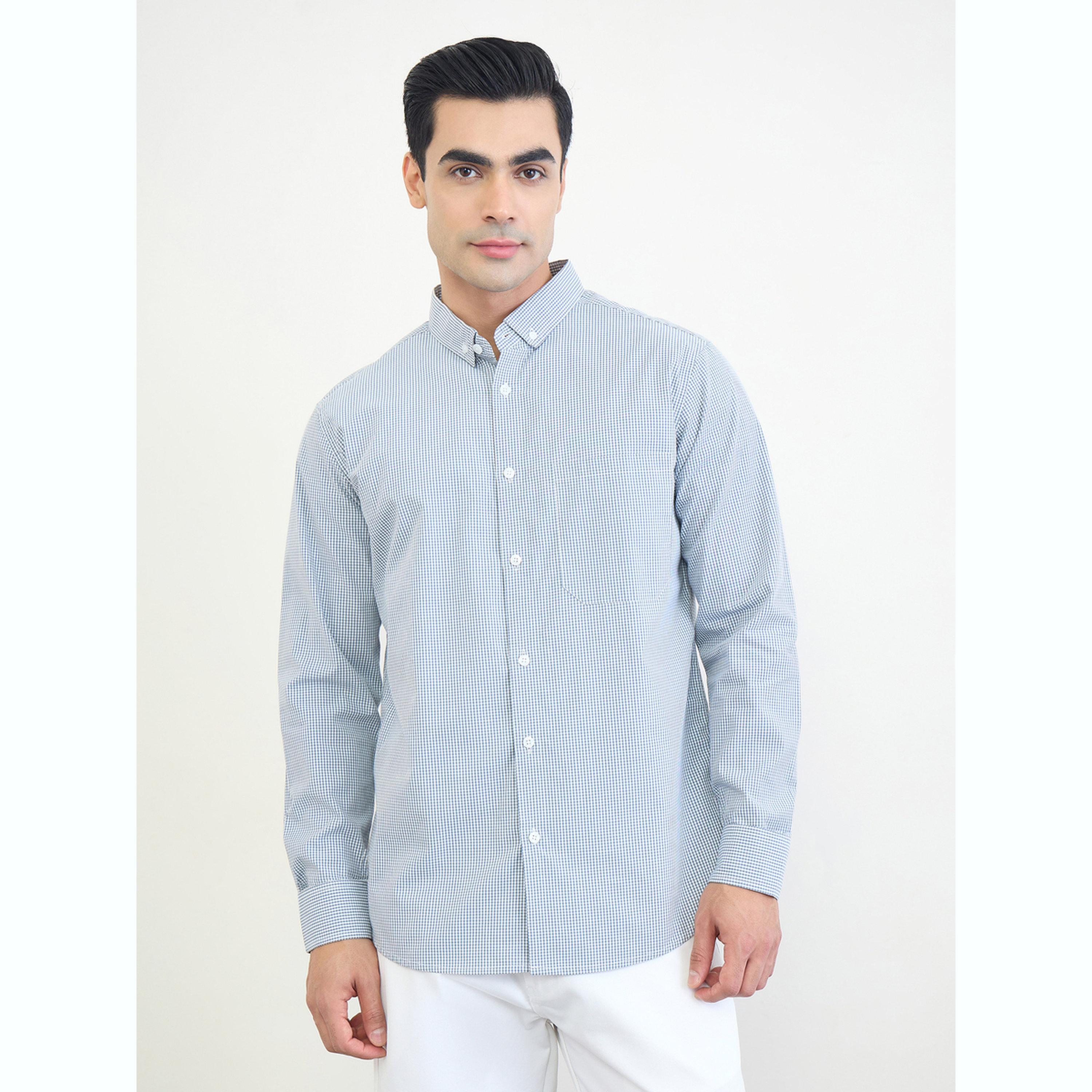 قميص كاروهات بأزرار-men-clothing-shirts-image-1