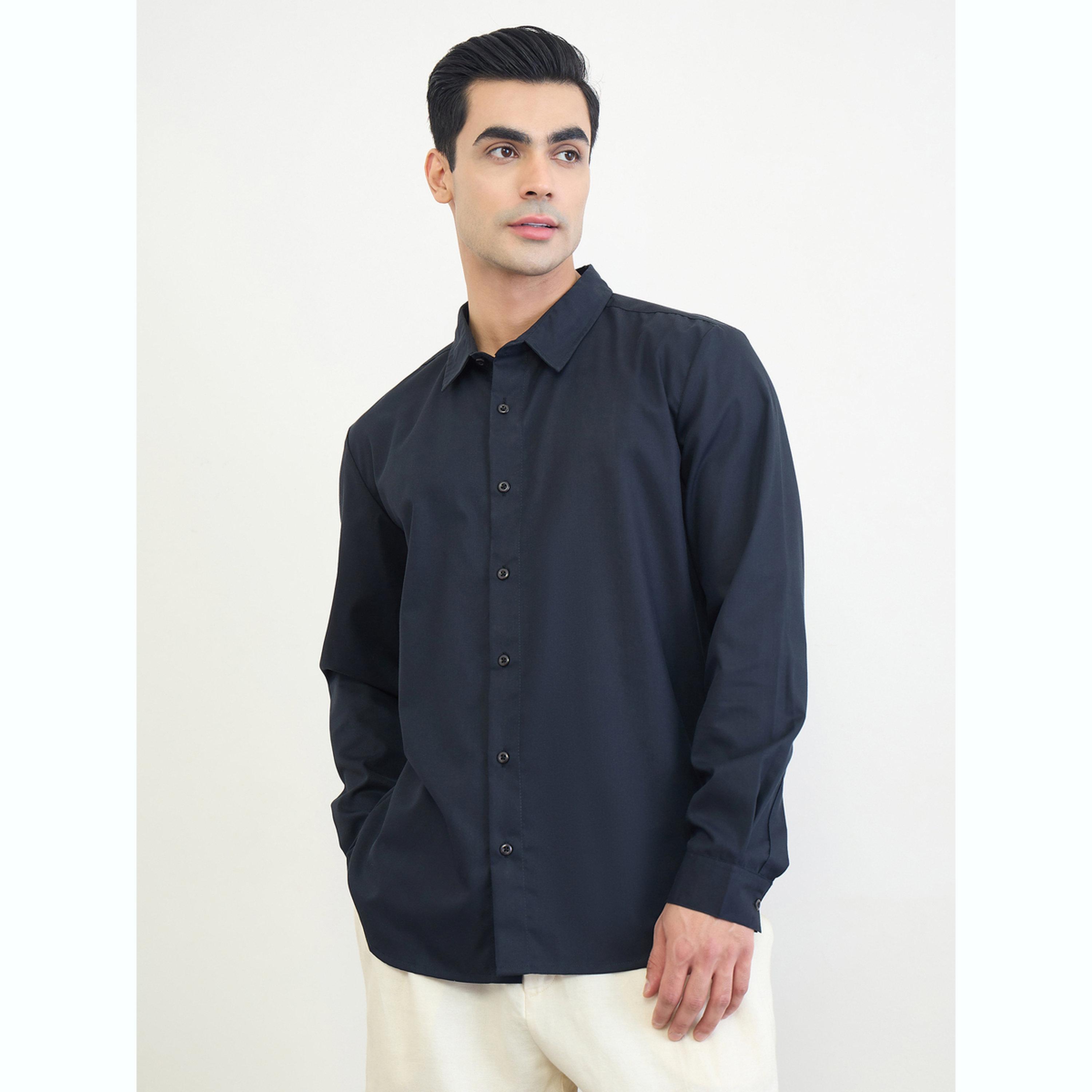 Styli Men Regular Fit Solid Shirt-men-clothing-shirts-image-1