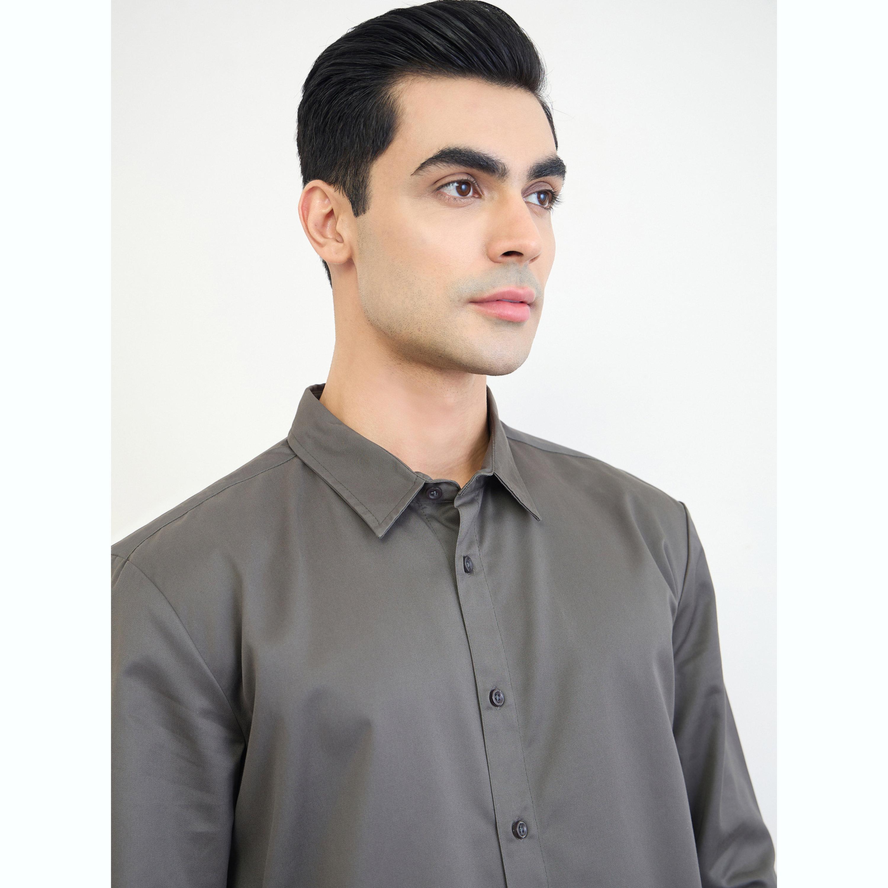 قميص سادة بقصة عادية-men-clothing-shirts-image-4