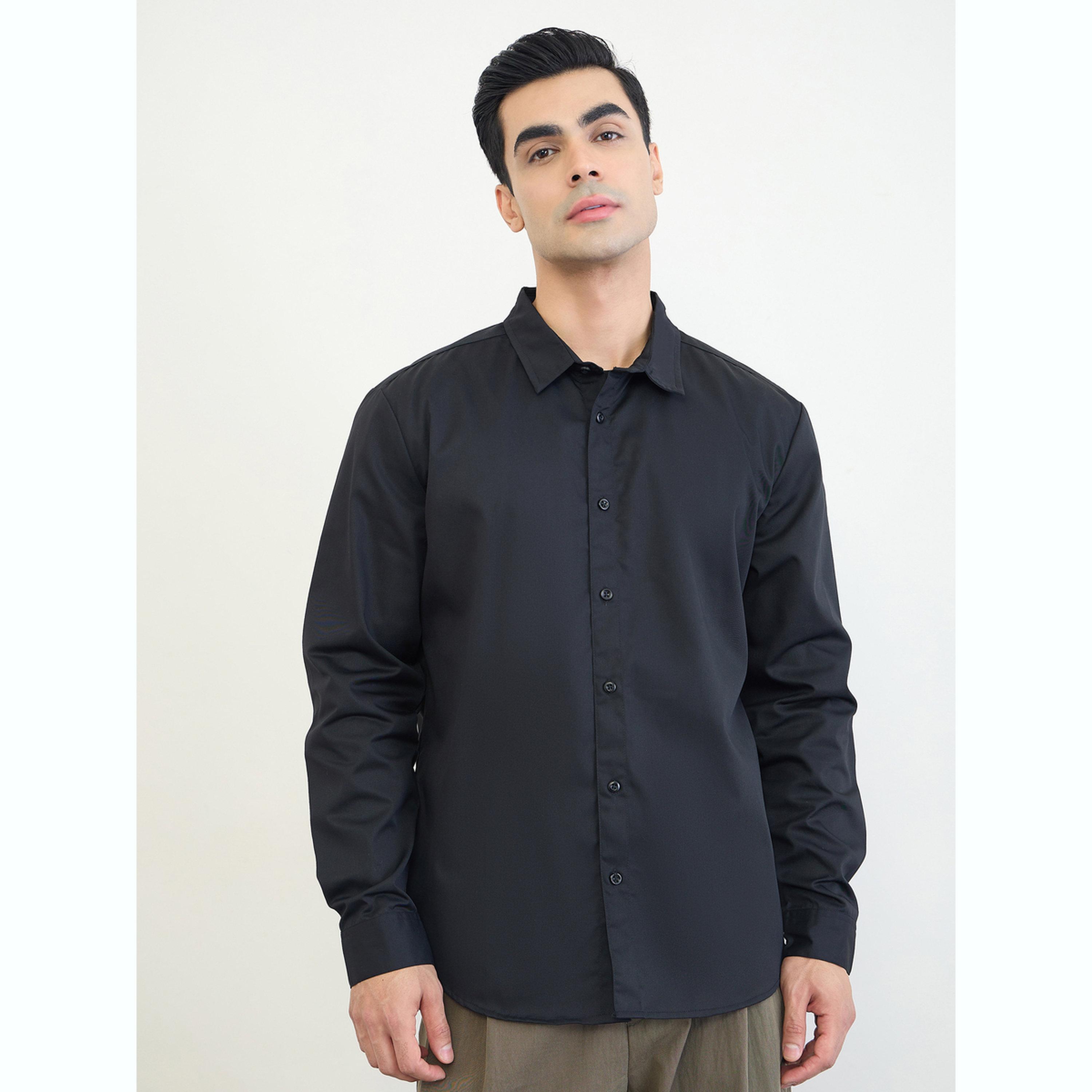 Styli Men Regular Fit Solid Shirt-men-clothing-shirts-image-1