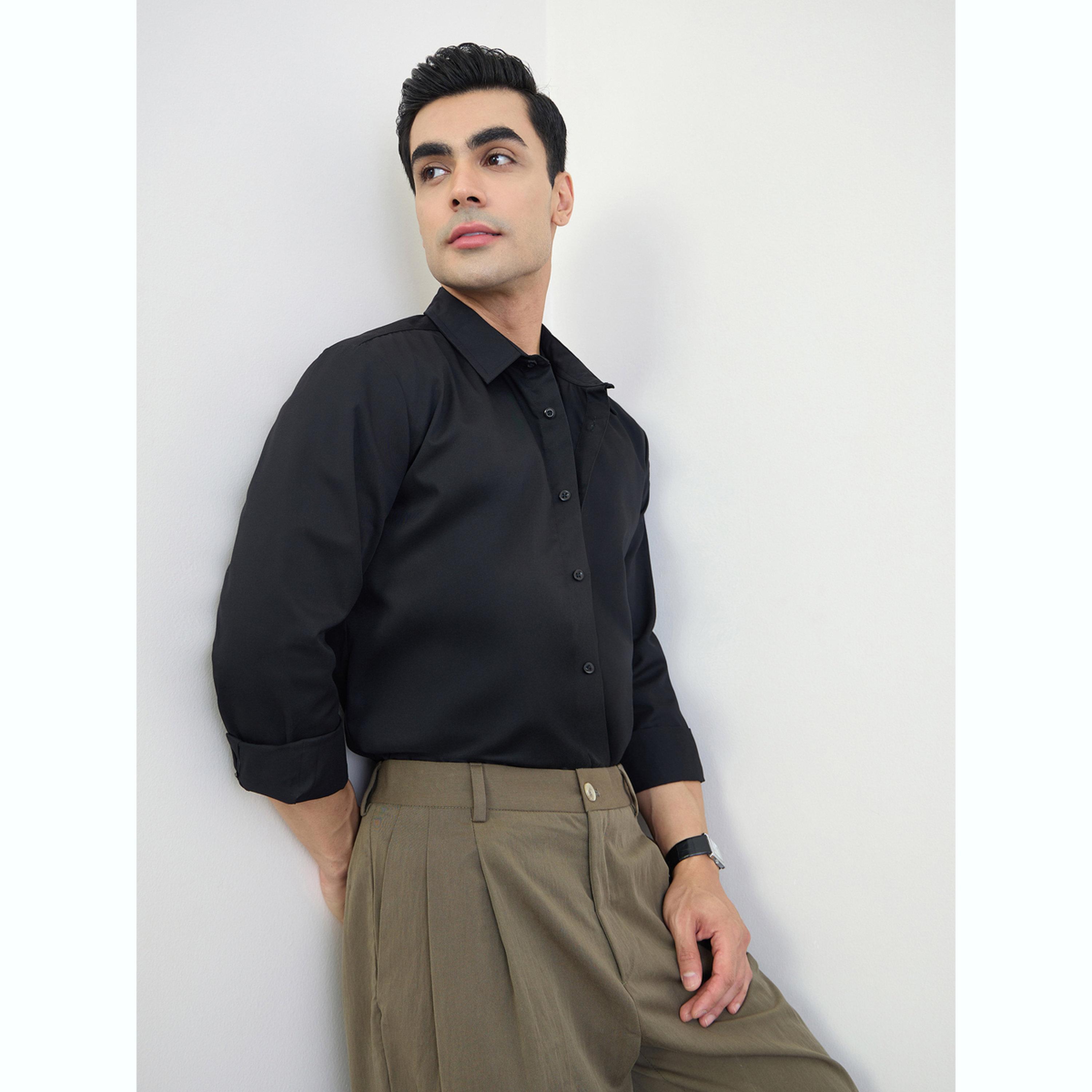 قميص سادة بقصة عادية-men-clothing-shirts-image-3