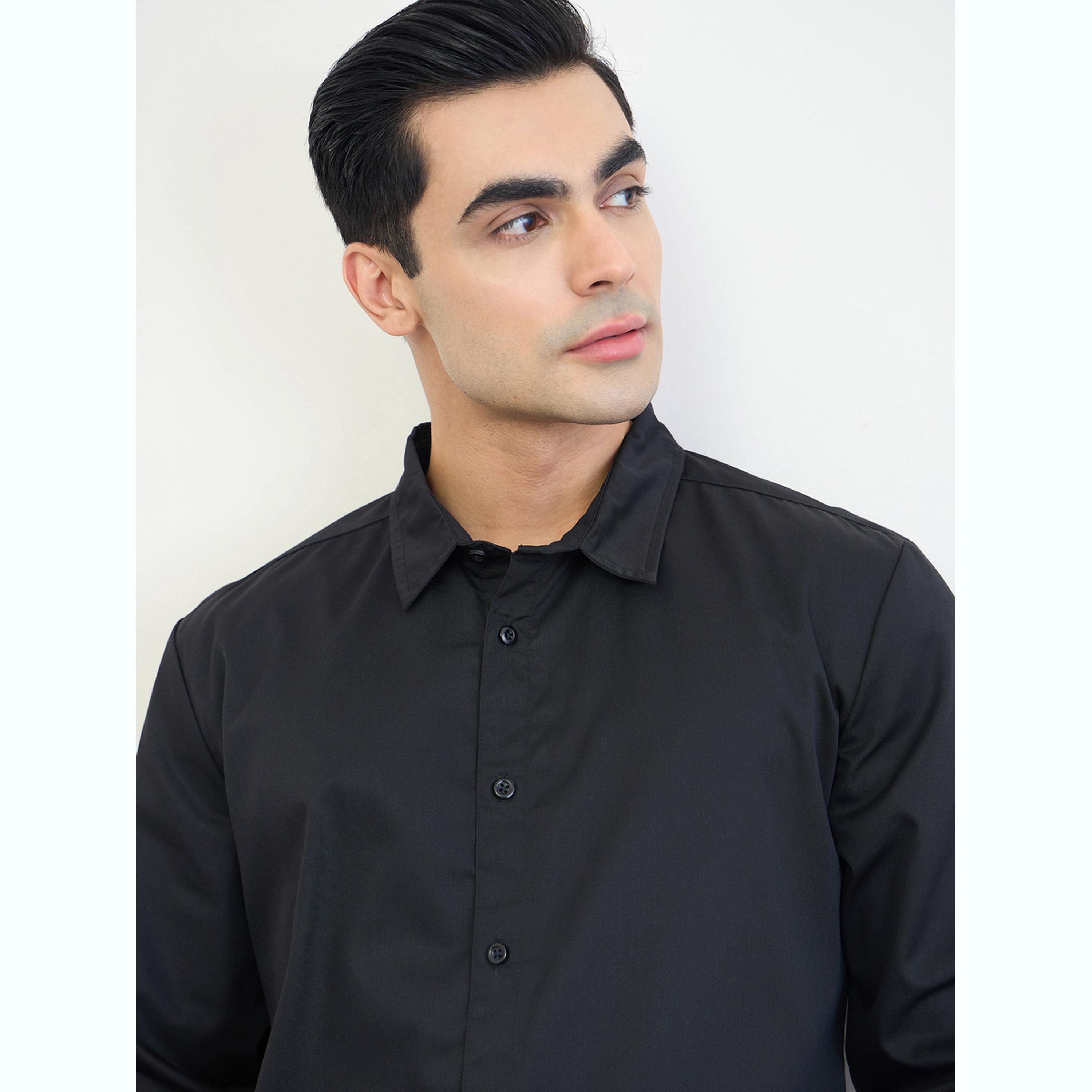 Styli Men Regular Fit Solid Shirt-men-clothing-shirts-image-5
