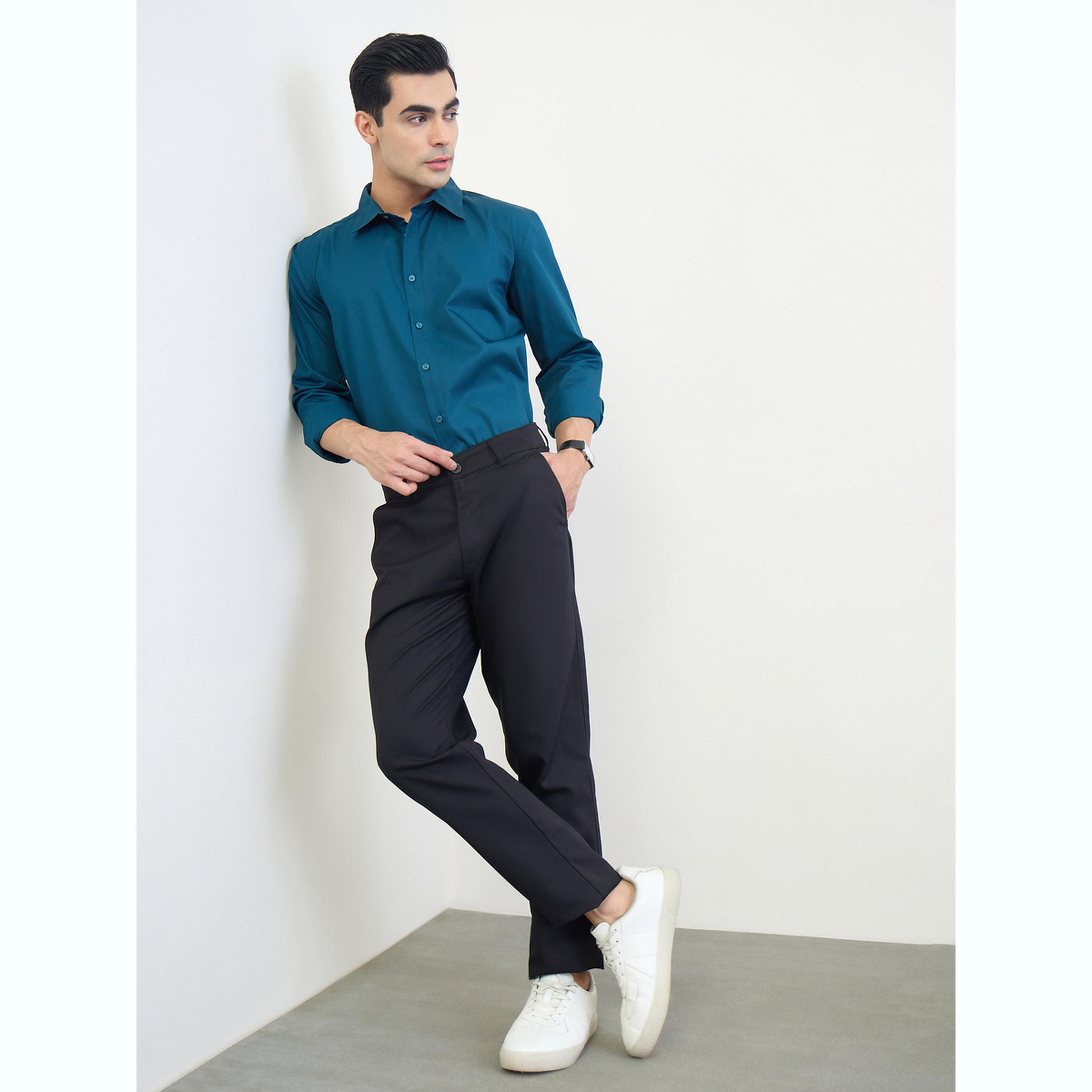قميص سادة بقصة عادية-men-clothing-shirts-image-2