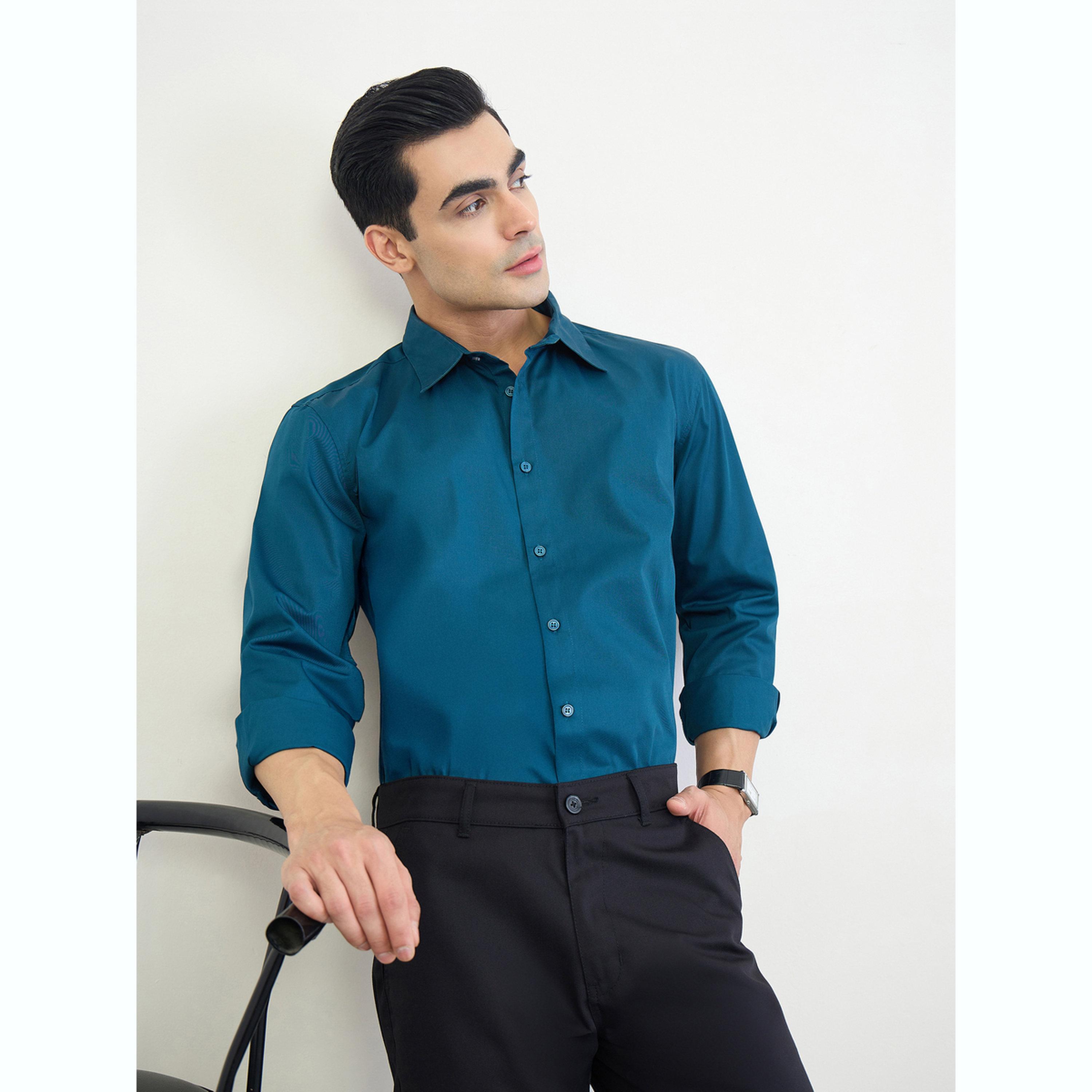 قميص سادة بقصة عادية-men-clothing-shirts-image-3