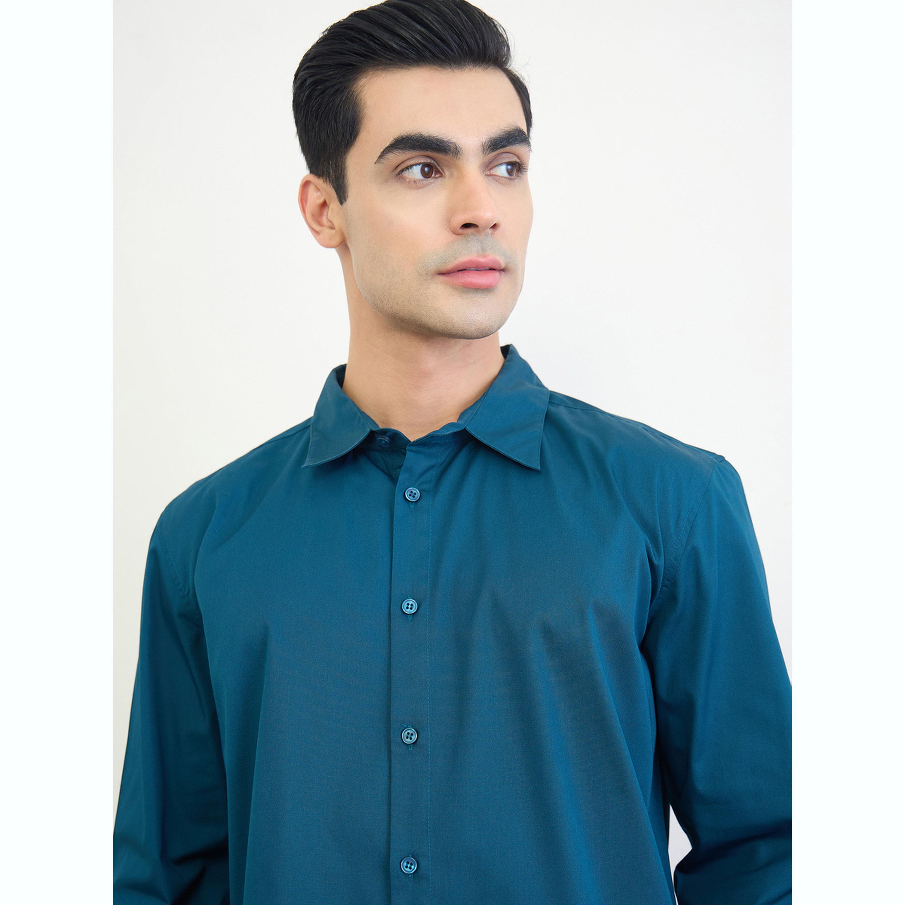 قميص سادة بقصة عادية-men-clothing-shirts-image-4