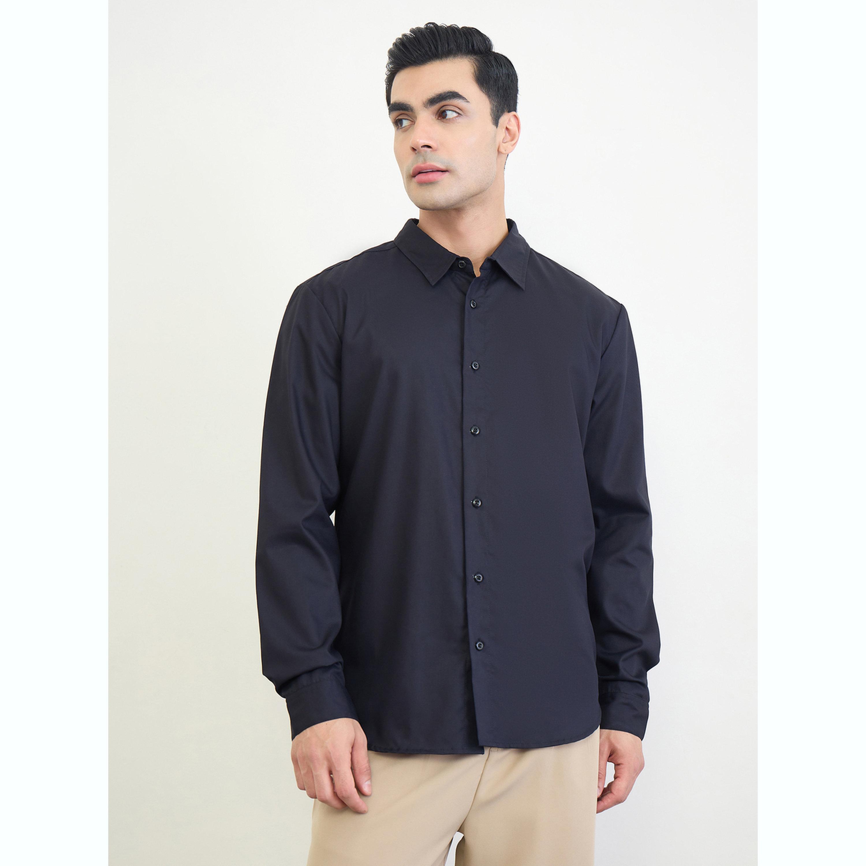 Styli Men Regular Fit Solid Shirt-men-clothing-shirts-image-1