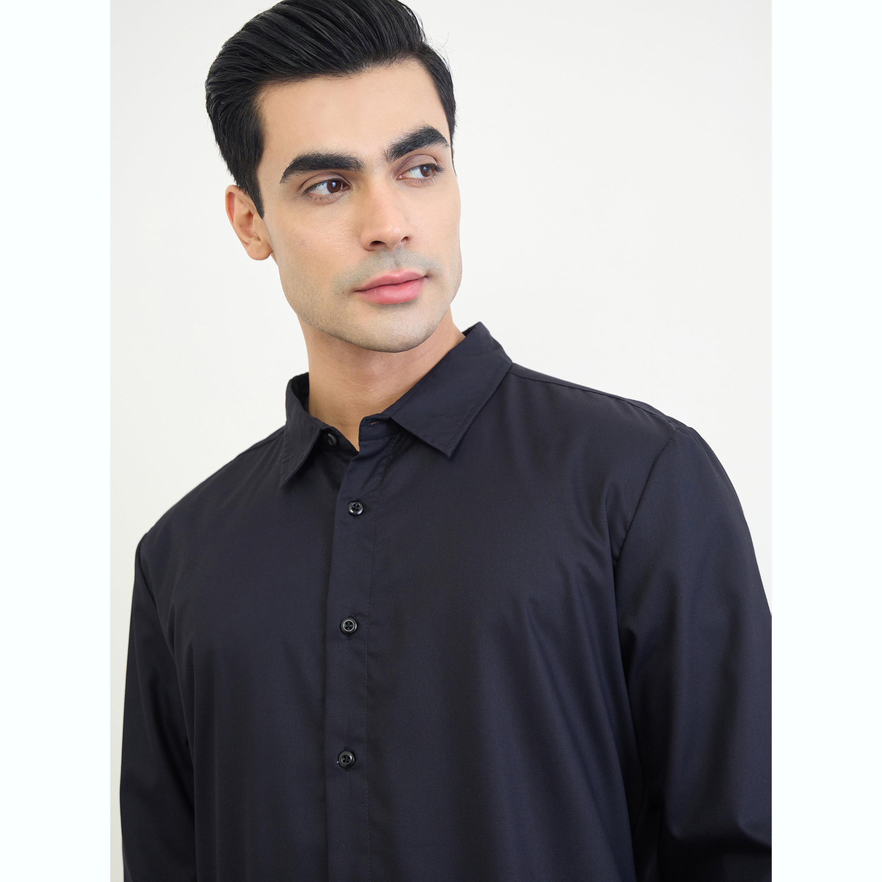 قميص سادة بقصة عادية-men-clothing-shirts-image-5