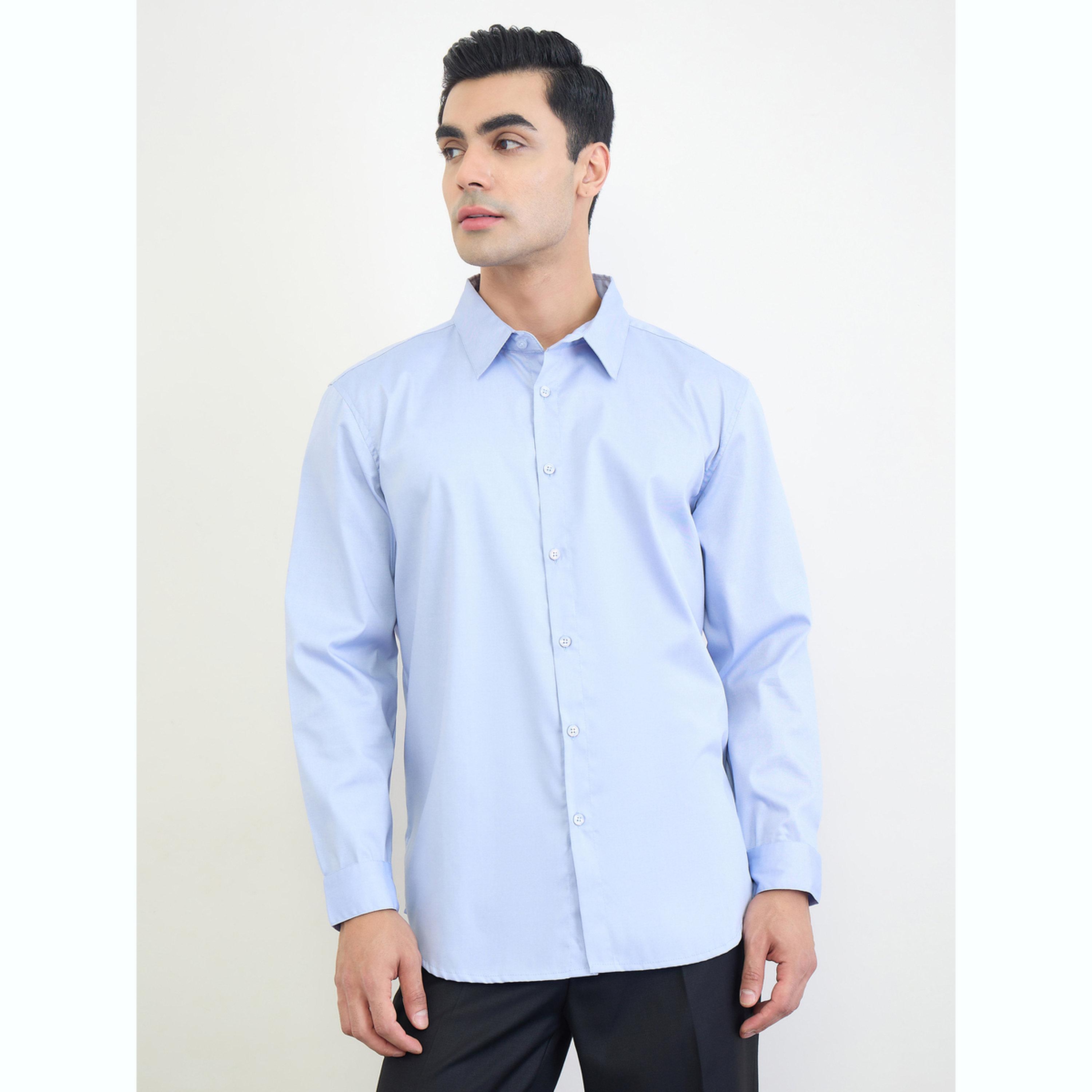 قميص سادة بقصة عادية-men-clothing-shirts-image-1