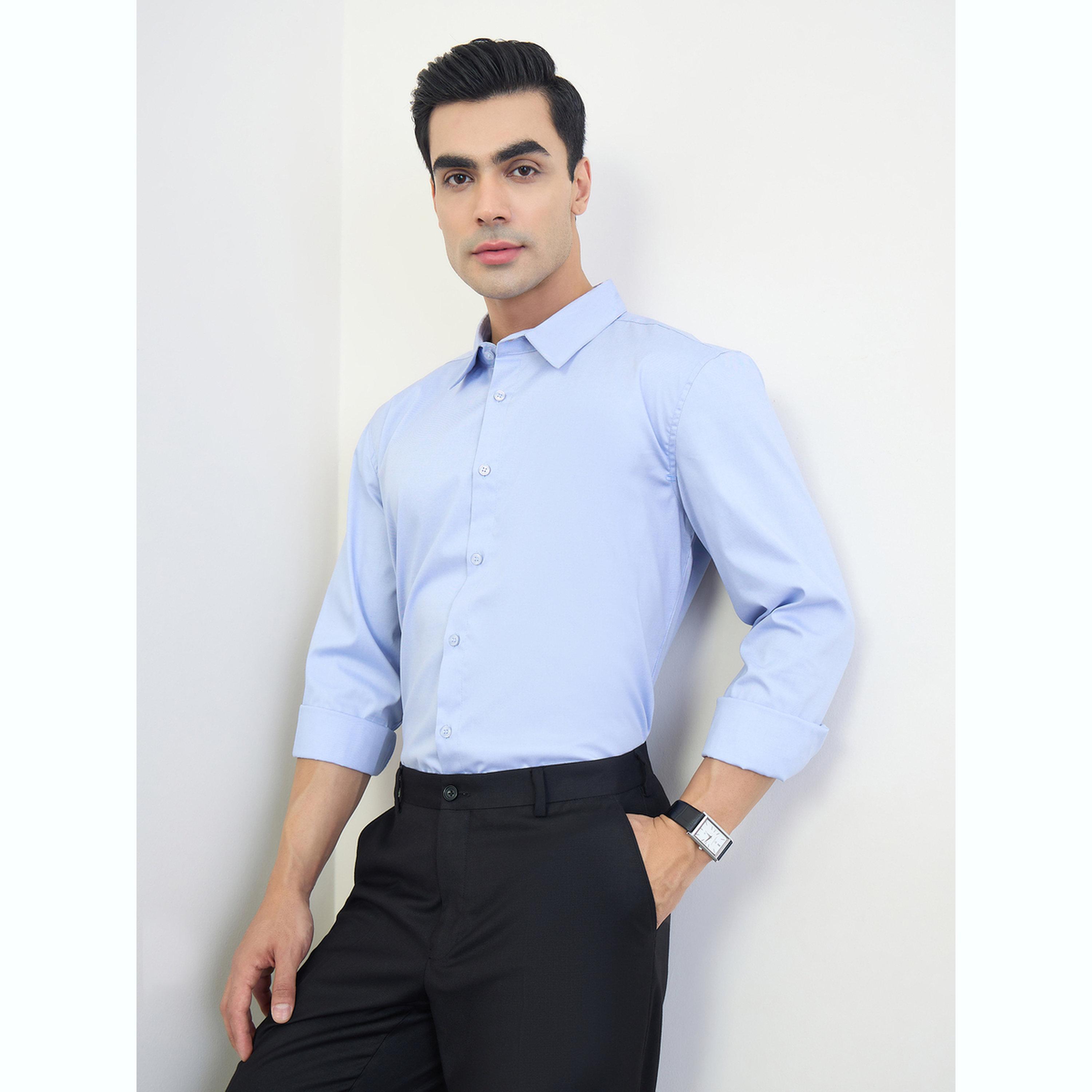 Styli Men Regular Fit Solid Shirt-men-clothing-shirts-image-3