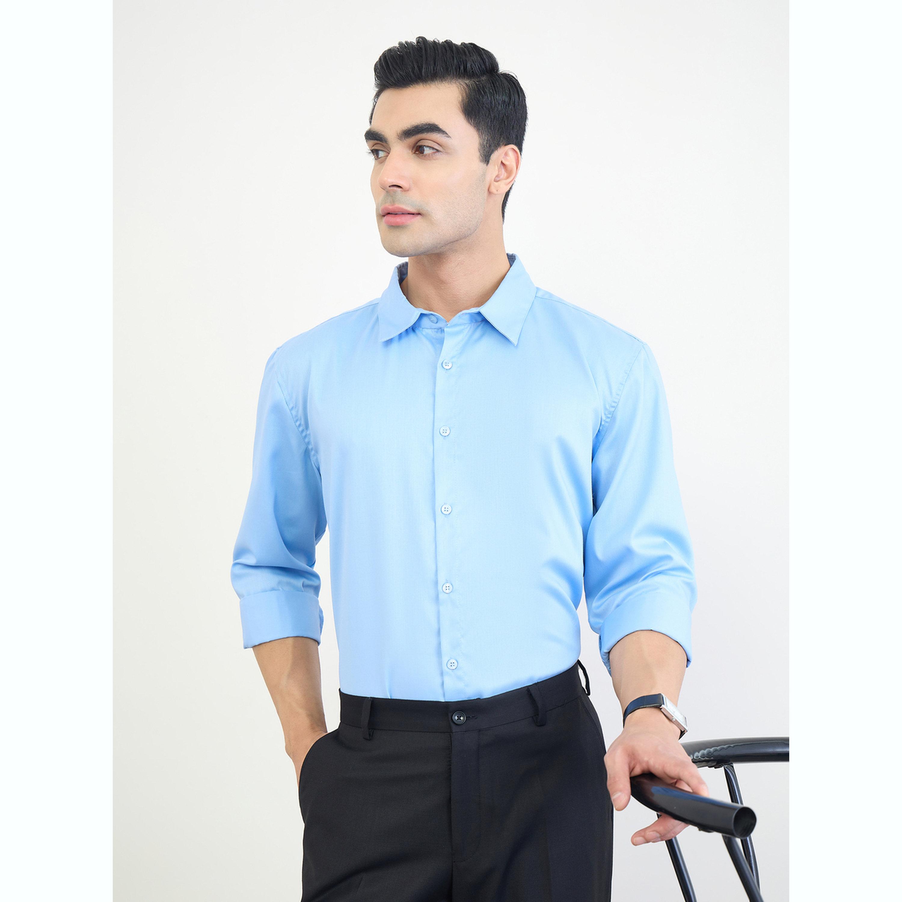 قميص سادة بقصة عادية-men-clothing-shirts-image-3