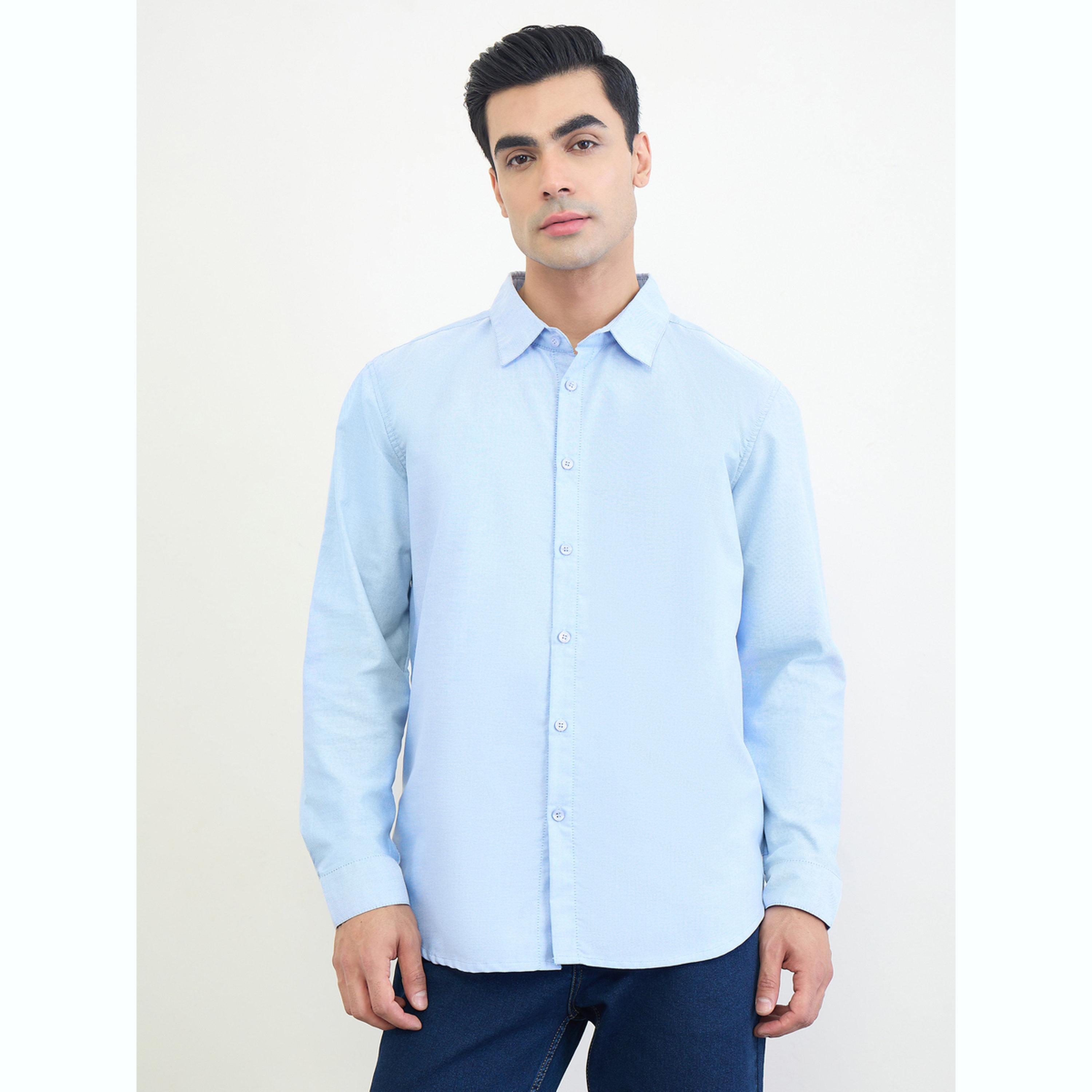 قميص سادة بقصة عادية-men-clothing-shirts-image-1