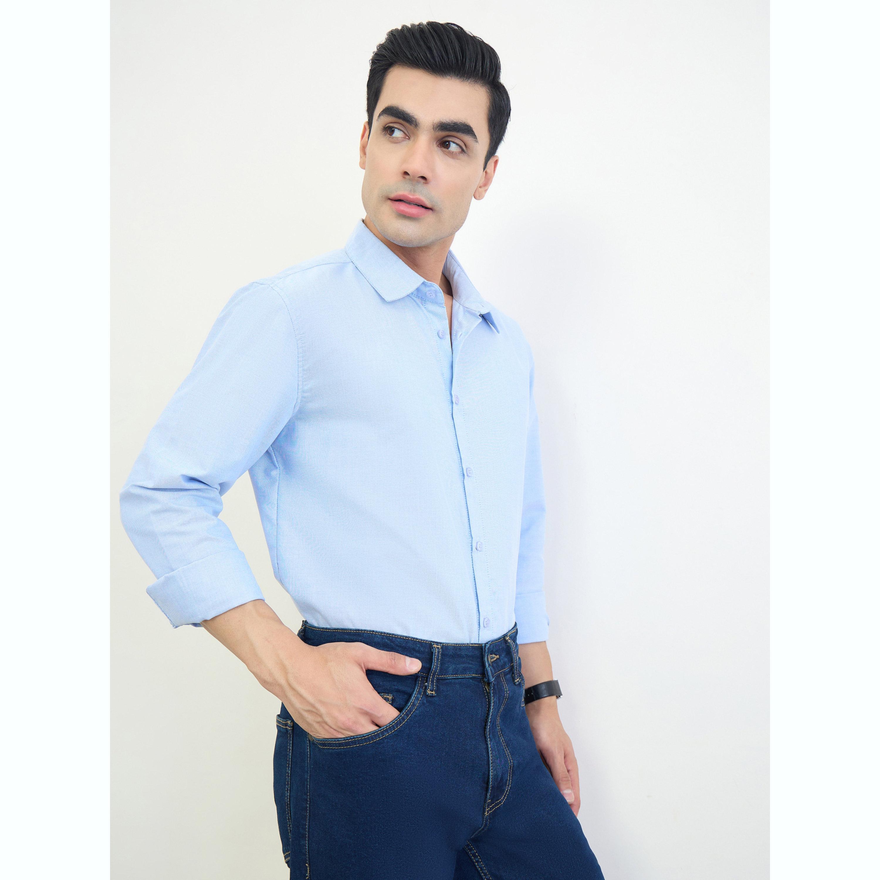 Styli Men Regular Fit Solid Shirt-men-clothing-shirts-image-3