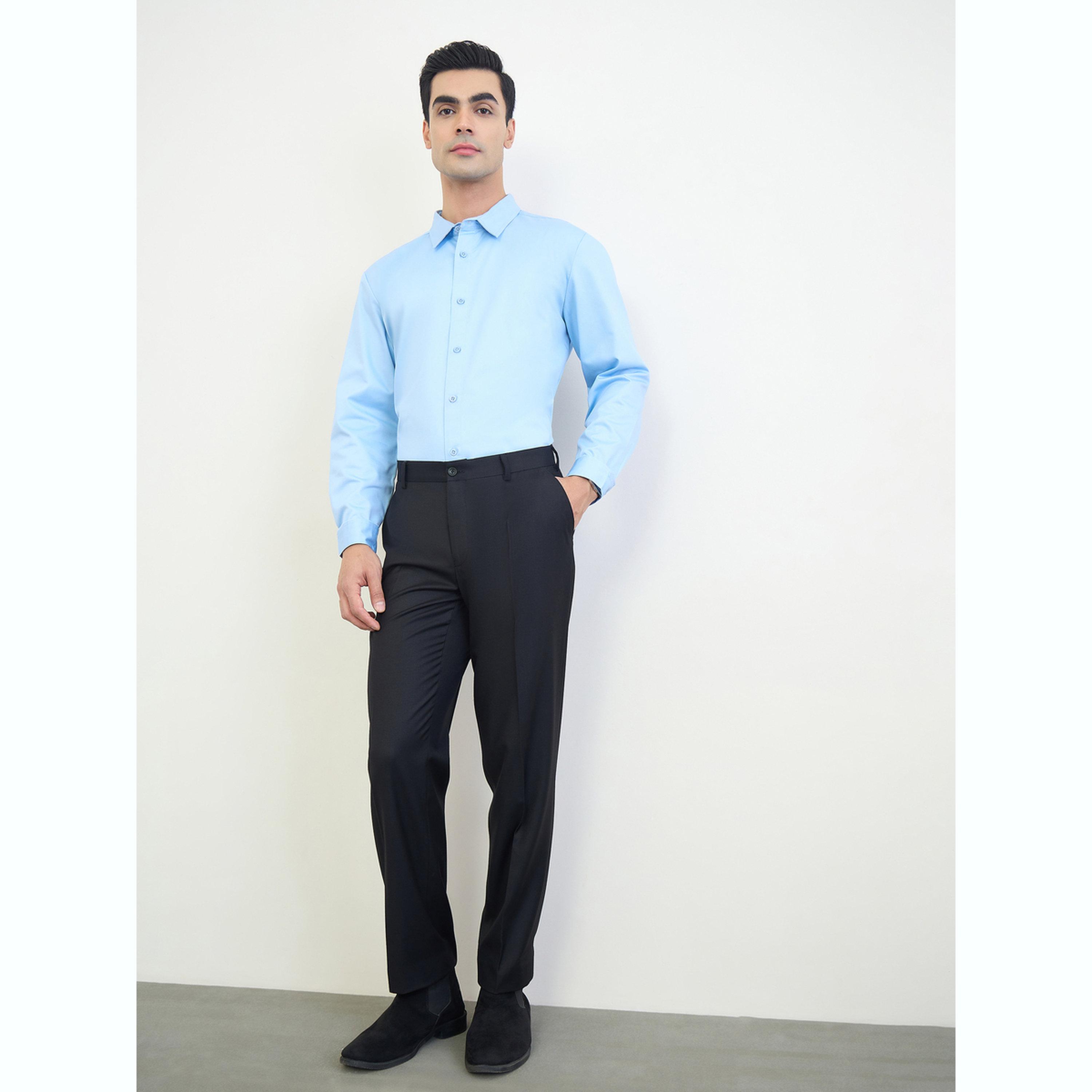 قميص سادة بقصة عادية-men-clothing-shirts-image-2