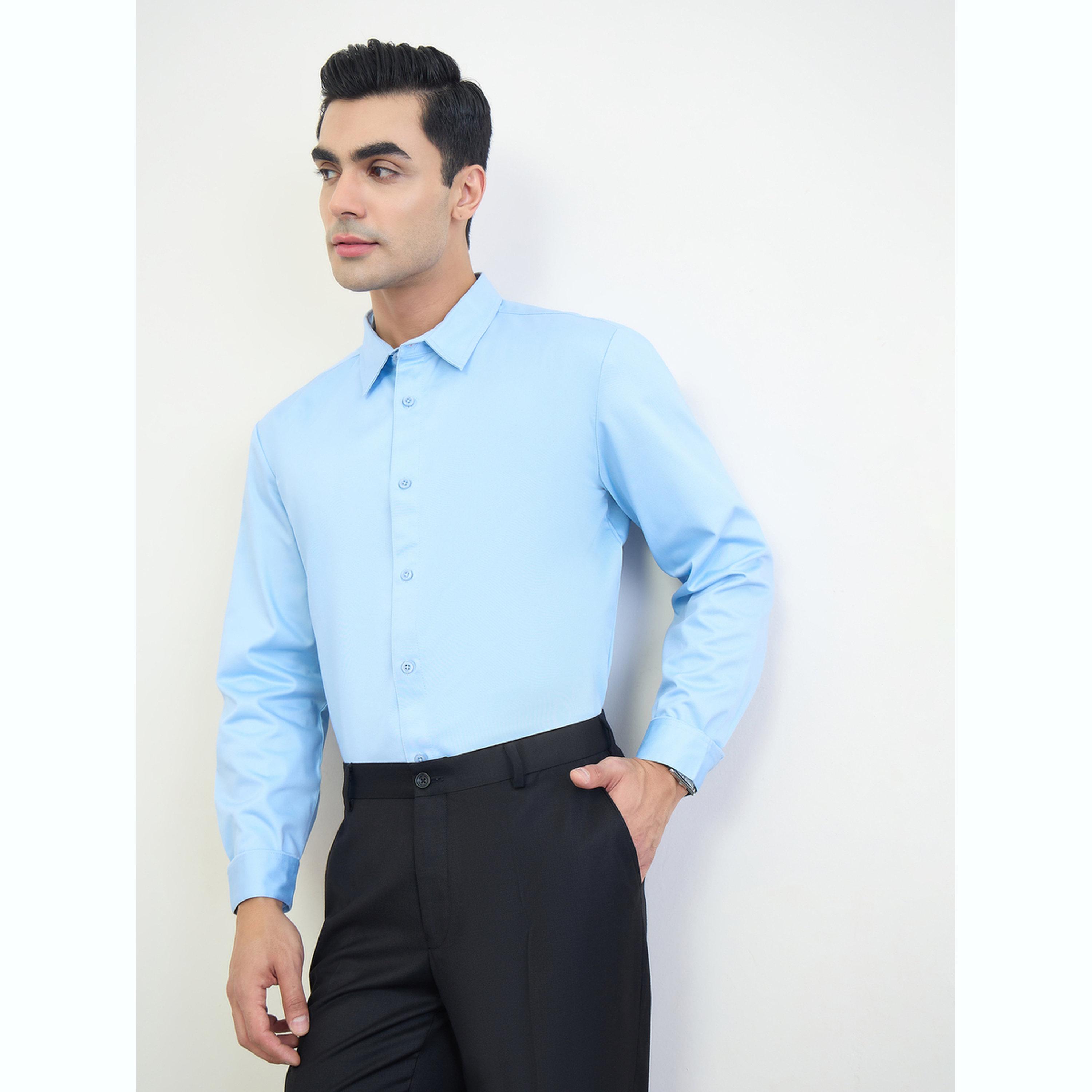 قميص سادة بقصة عادية-men-clothing-shirts-image-3