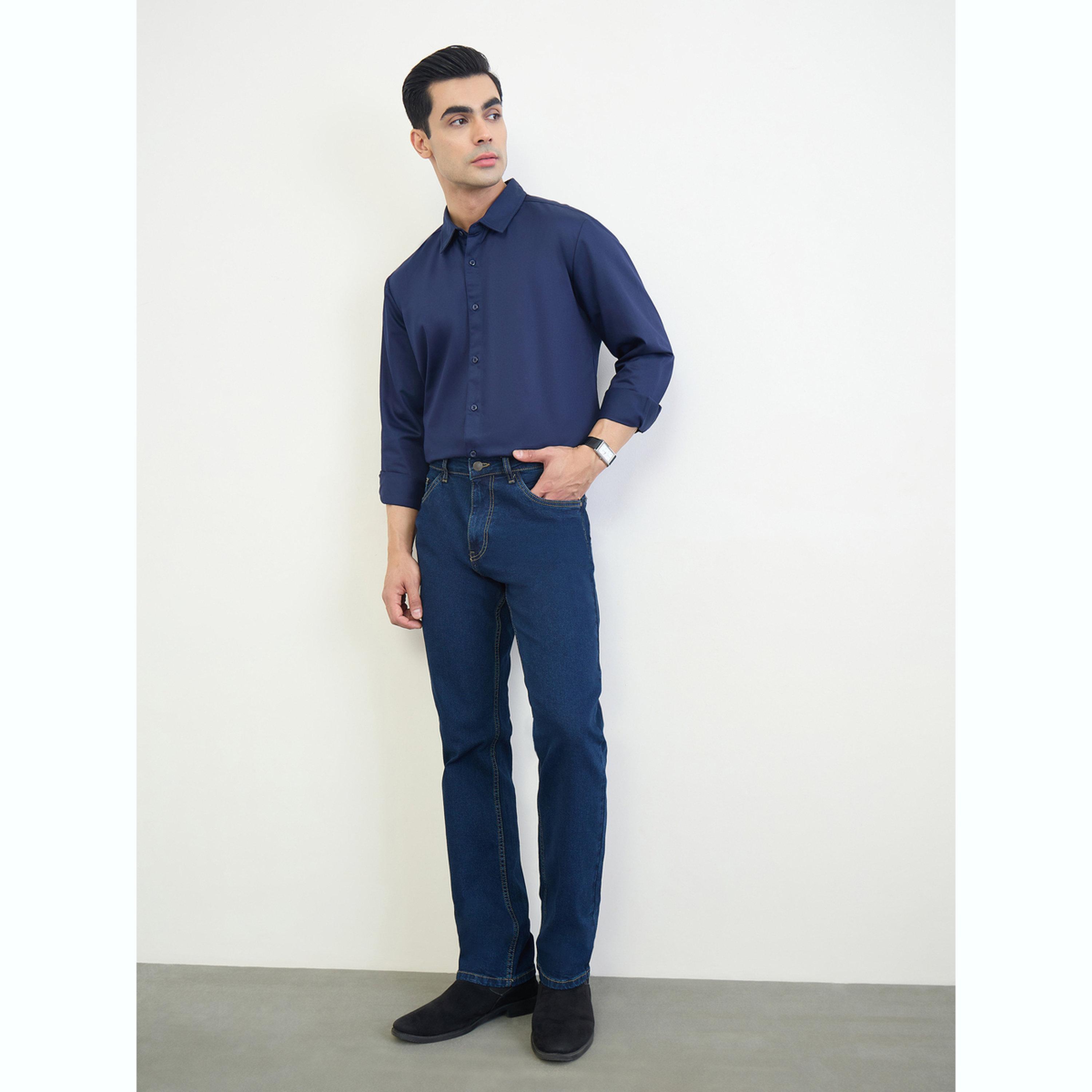 قميص سادة بقصة عادية-men-clothing-shirts-image-2