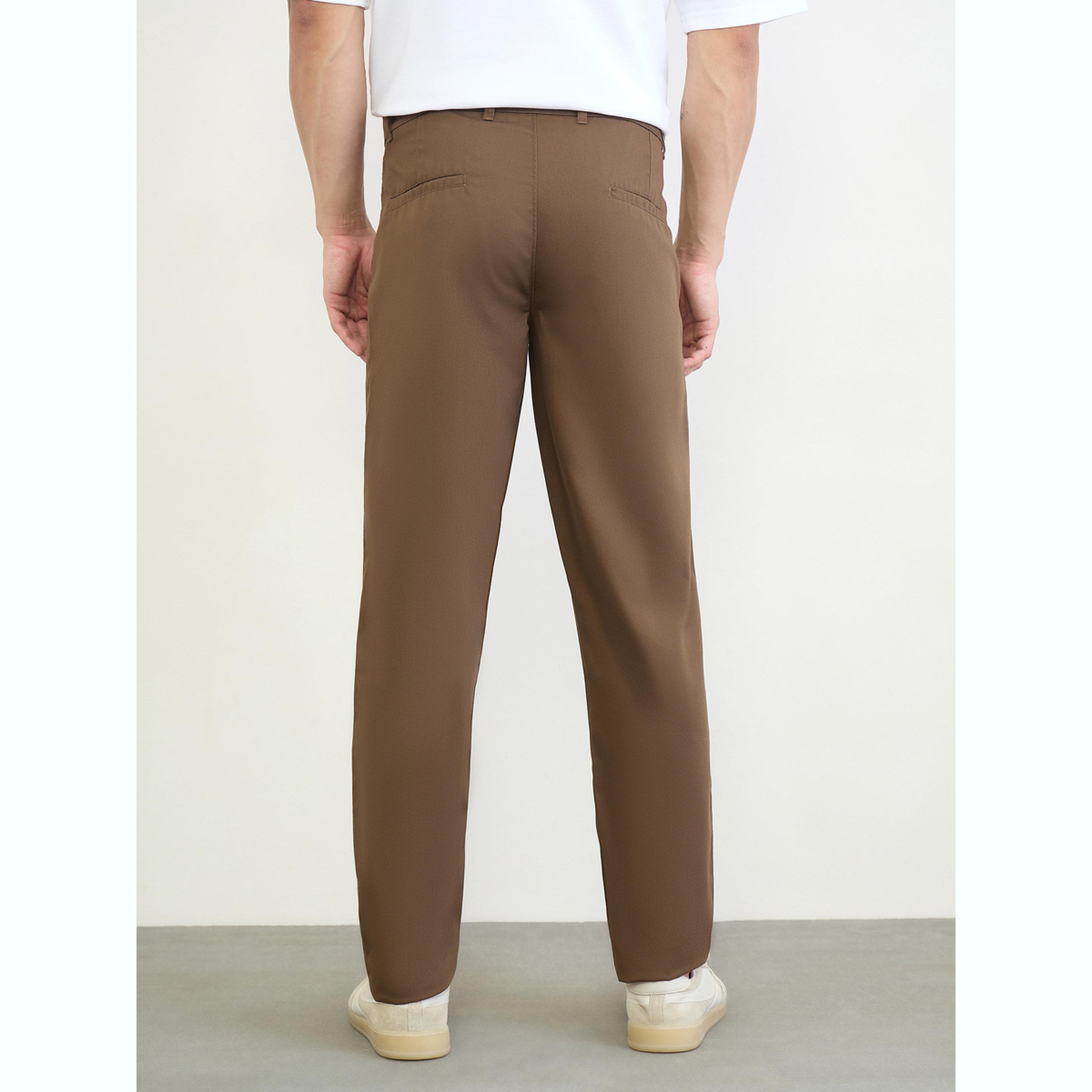بنطال قطن سادة بقصة عادية-men-clothing-bottoms-trousersandchinos-trousers-image-4