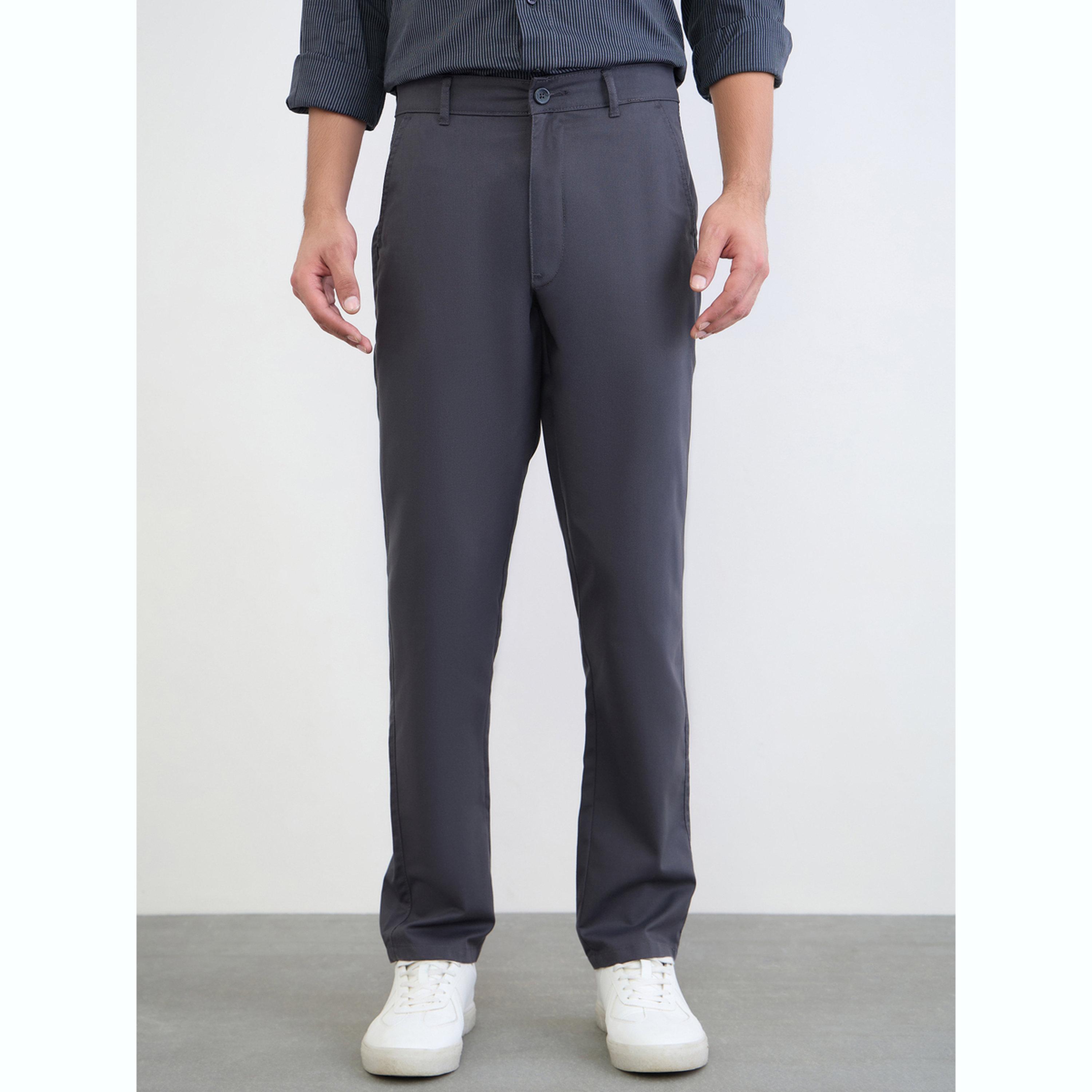 Styli Men Regular Fit Solid Cotton Pants-men-clothing-bottoms-trousersandchinos-trousers-image-1