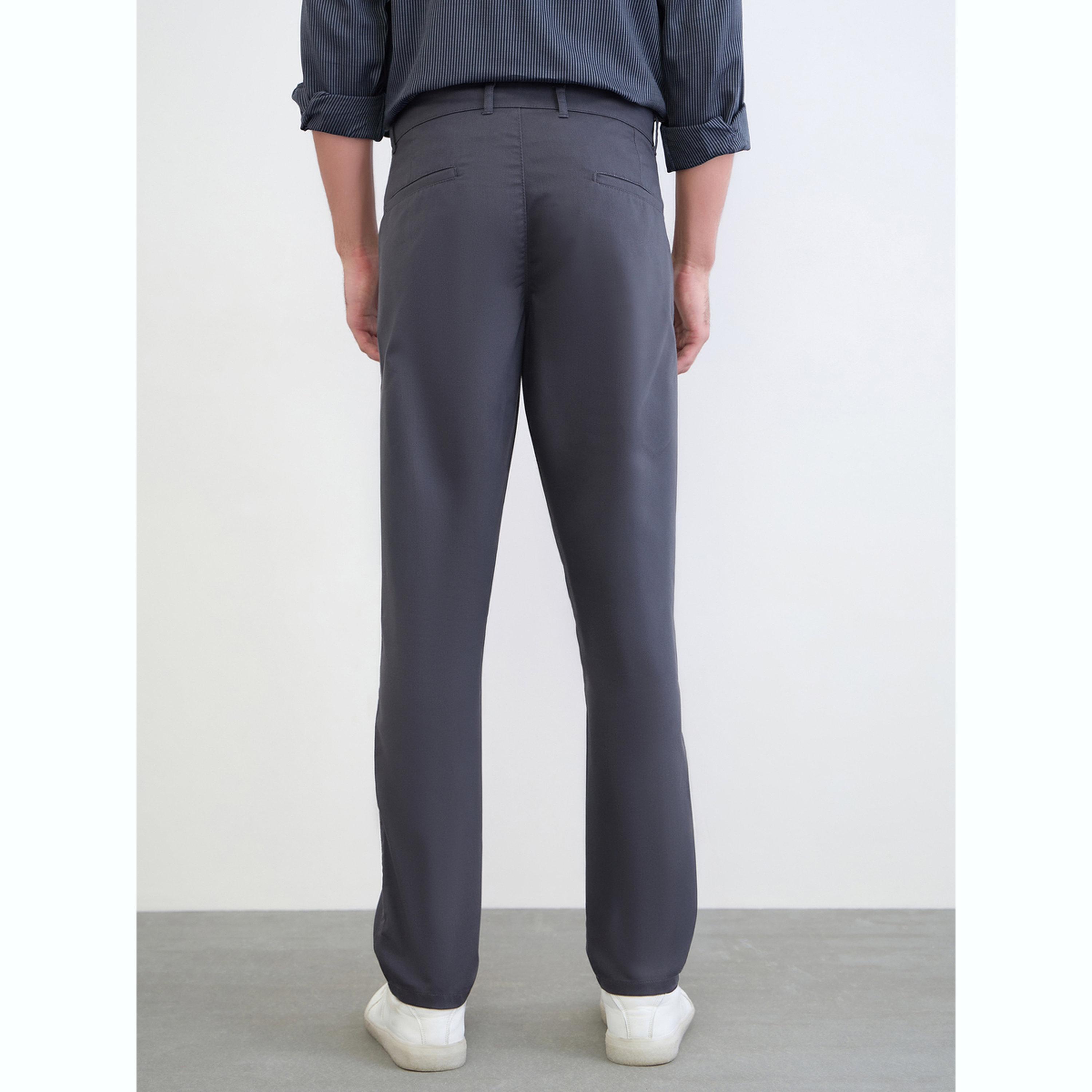 بنطال قطن سادة بقصة عادية-men-clothing-bottoms-trousersandchinos-trousers-image-4