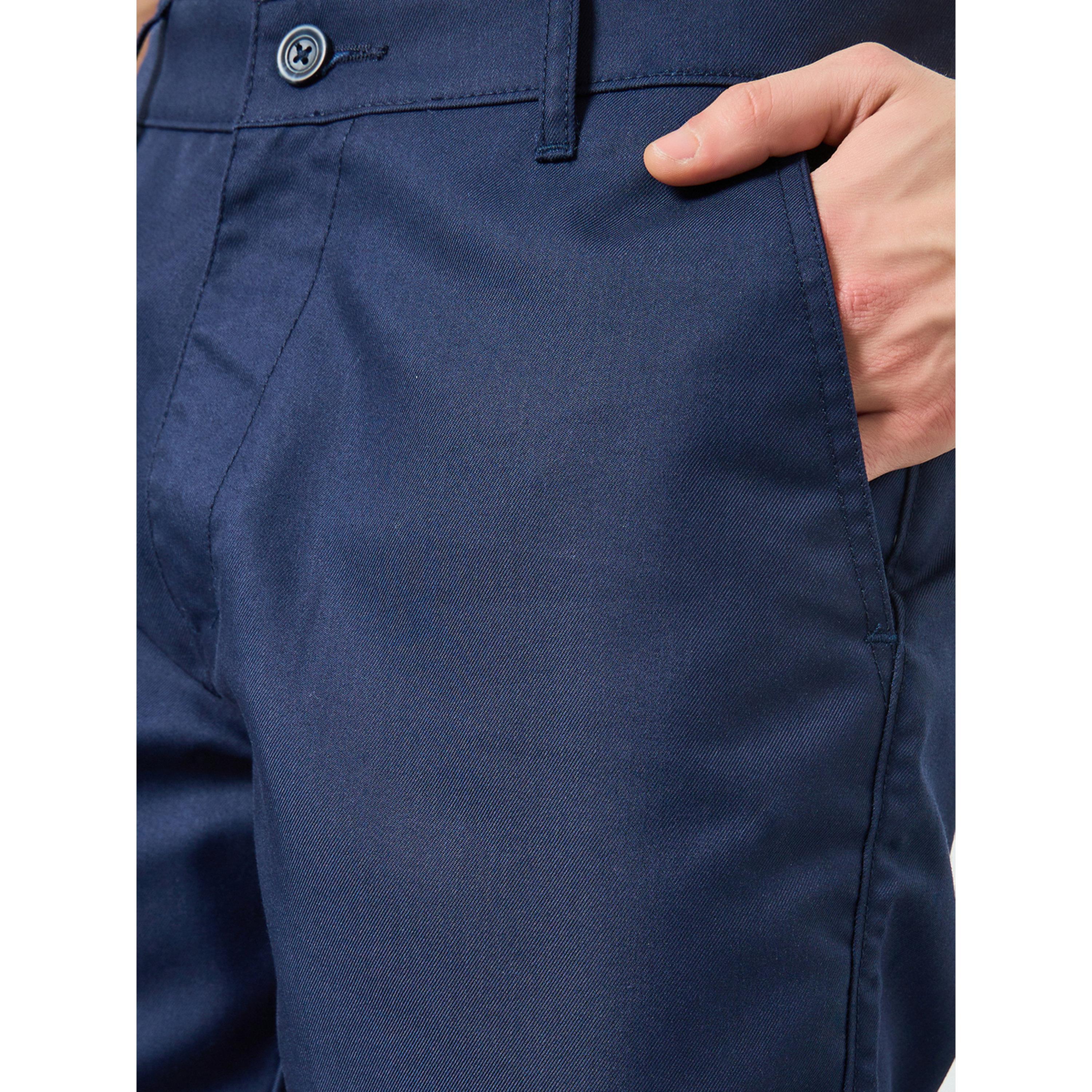 ستايلي - بنطلون رجالي أزرق داكن بقصة عادية-men-clothing-bottoms-trousersandchinos-trousers-image-3