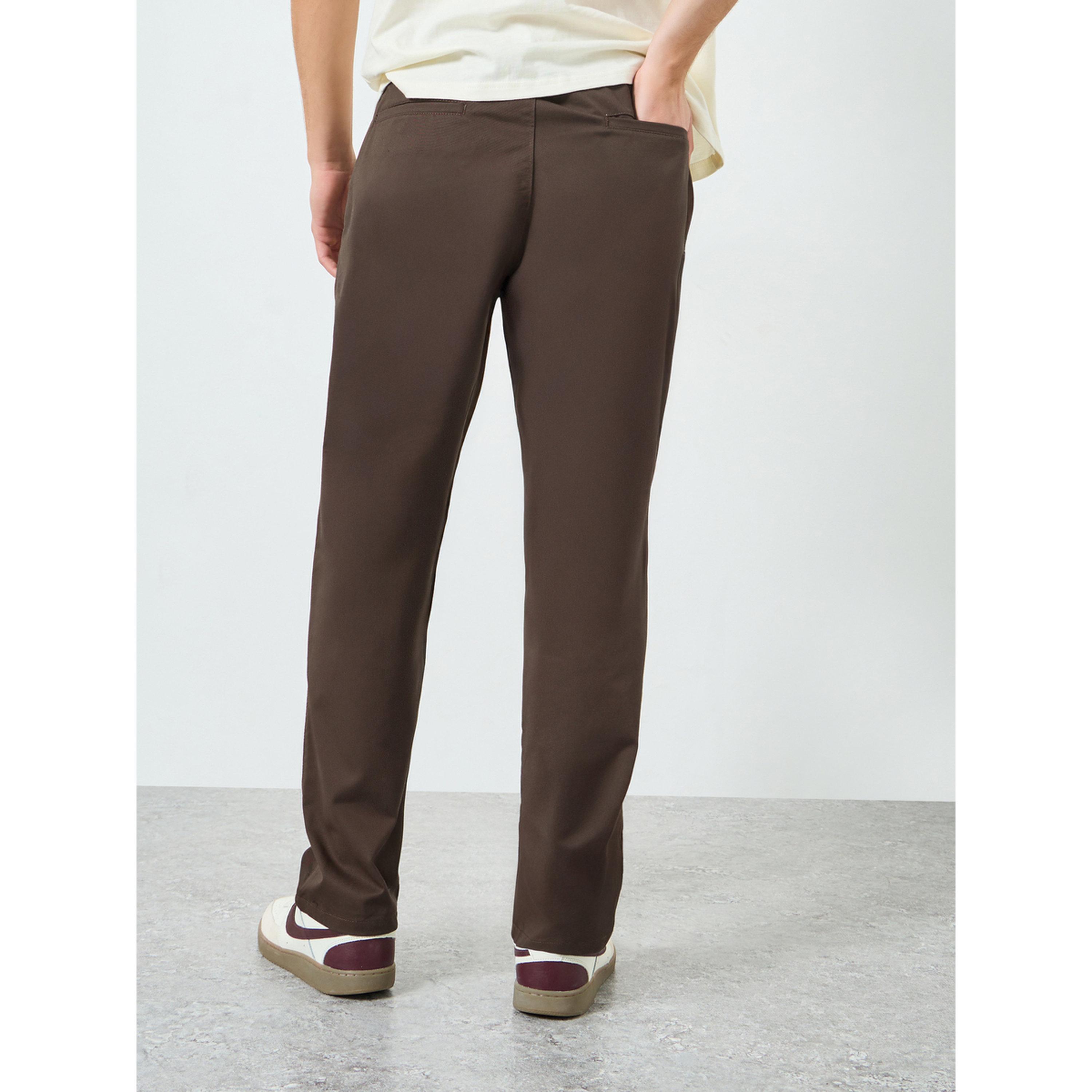 بنطال قطن بقصة مريحة-men-clothing-bottoms-trousersandchinos-trousers-image-4
