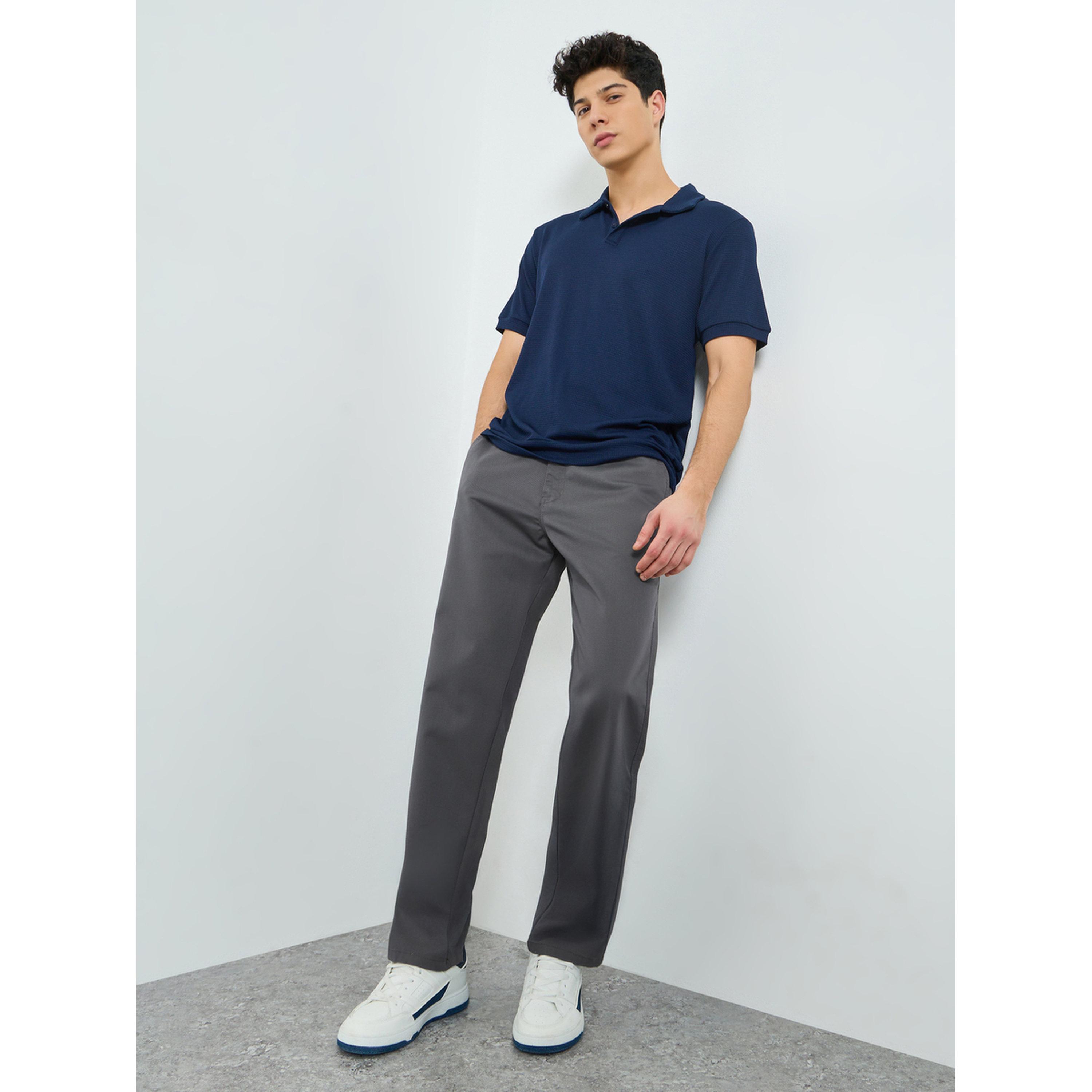 ستايلي - بنطلون رجالي رمادي بقصة مريحة-men-clothing-bottoms-trousersandchinos-trousers-image-2