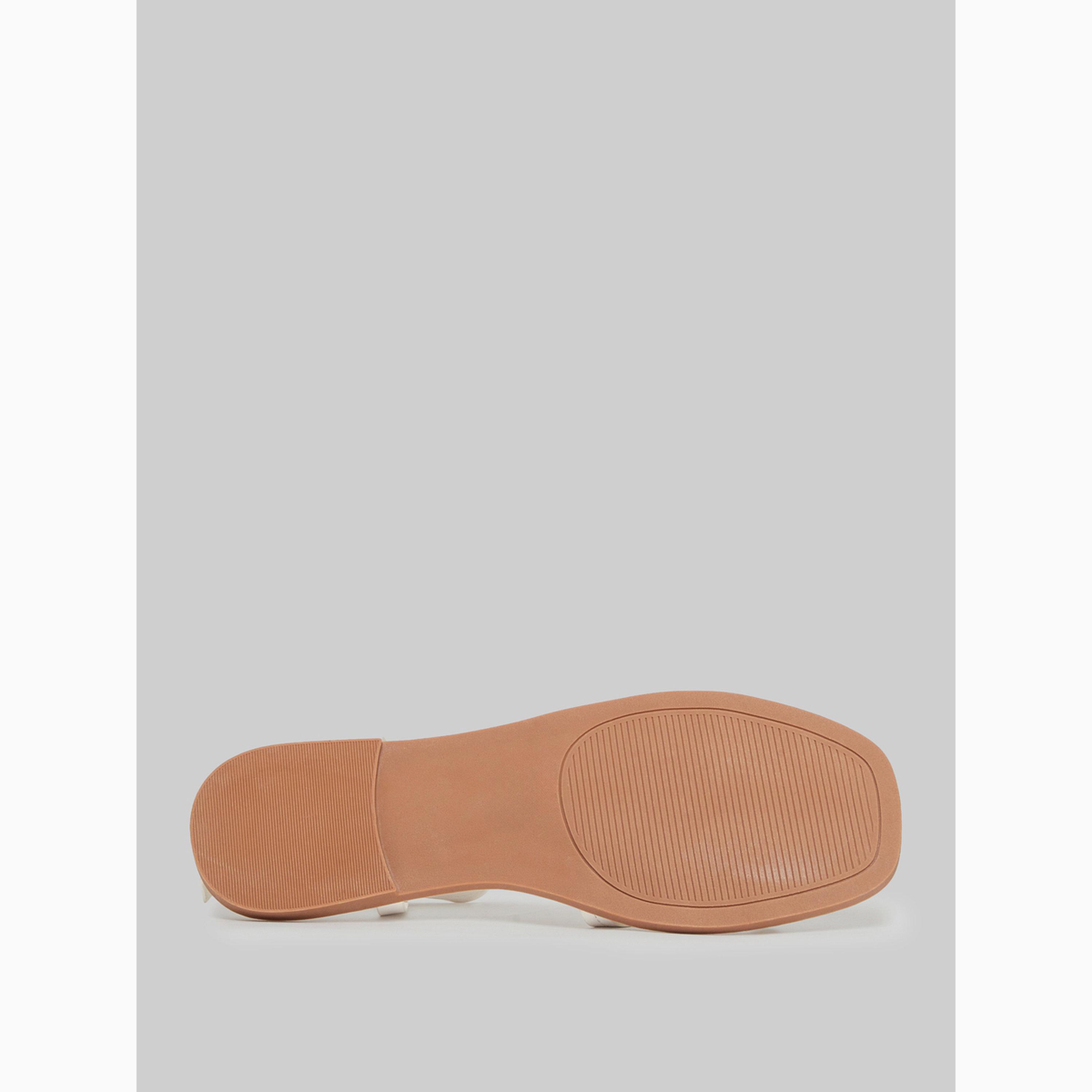 Styli White Starfish Embellished Flat Sandals-women-shoes-sandals-flats-image-6