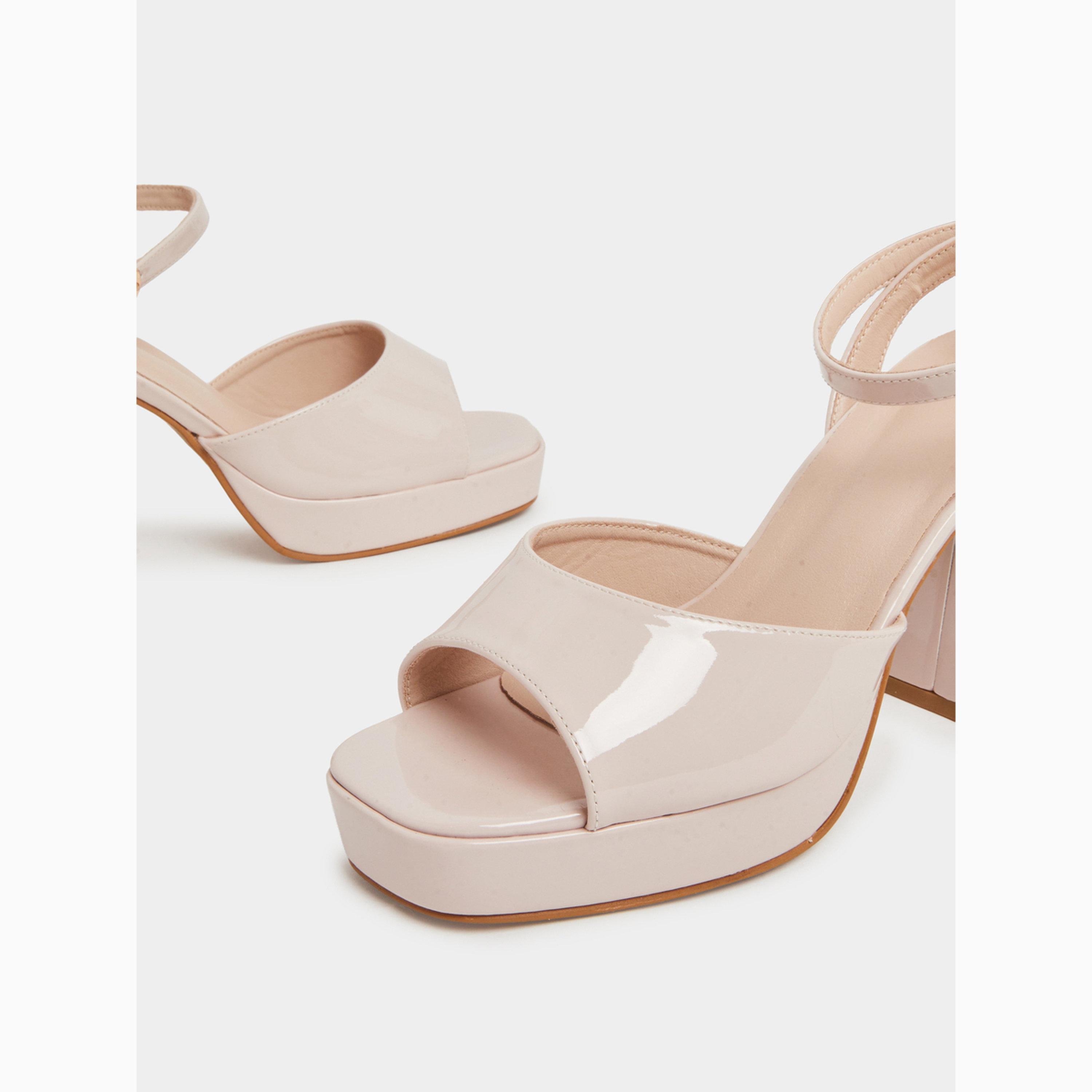 Styli Blush Pink Block Heels Sandals-women-shoes-sandals-heeled-image-3