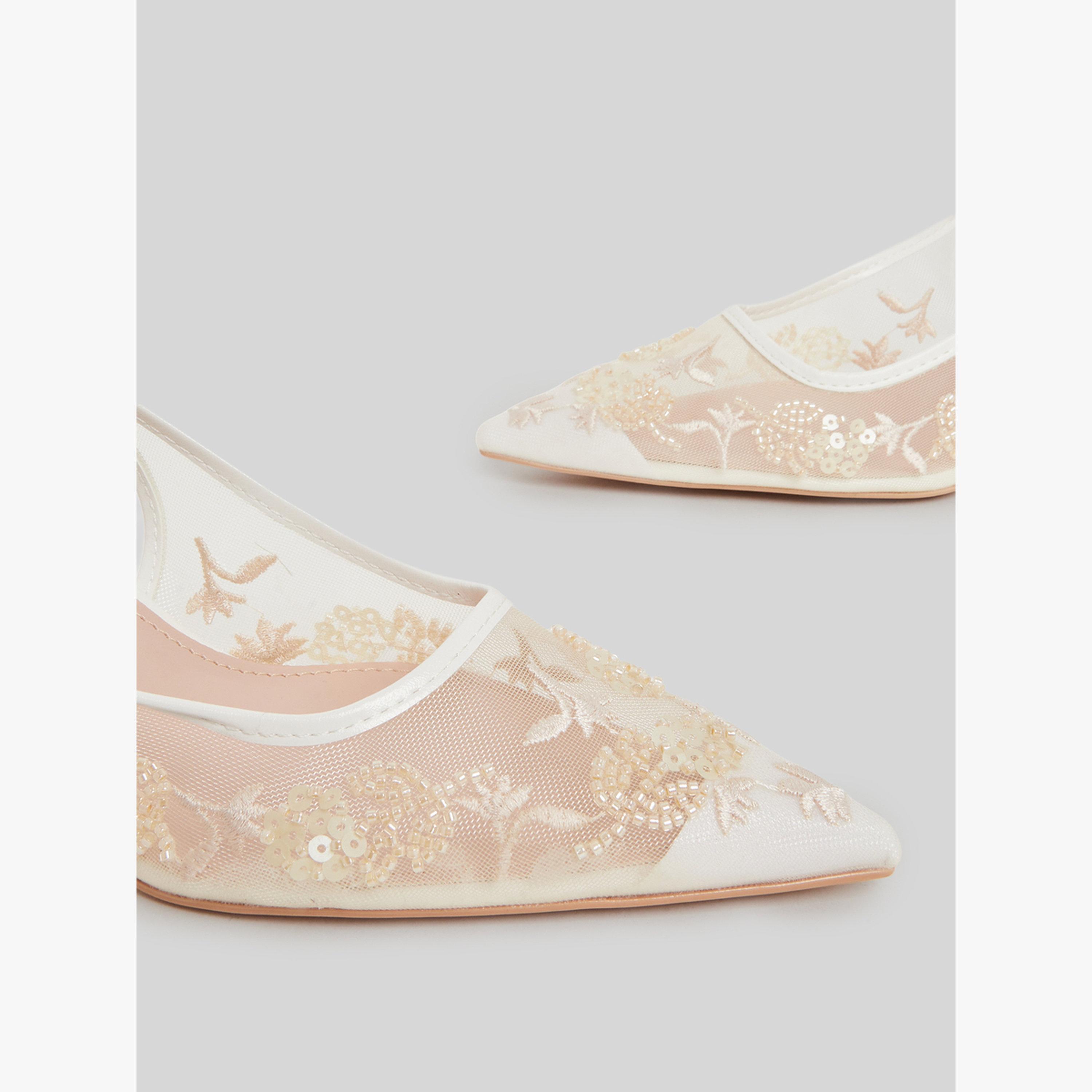 Styli Lace Slingback Stiletto Heels Shoes-women-shoes-heels-image-4