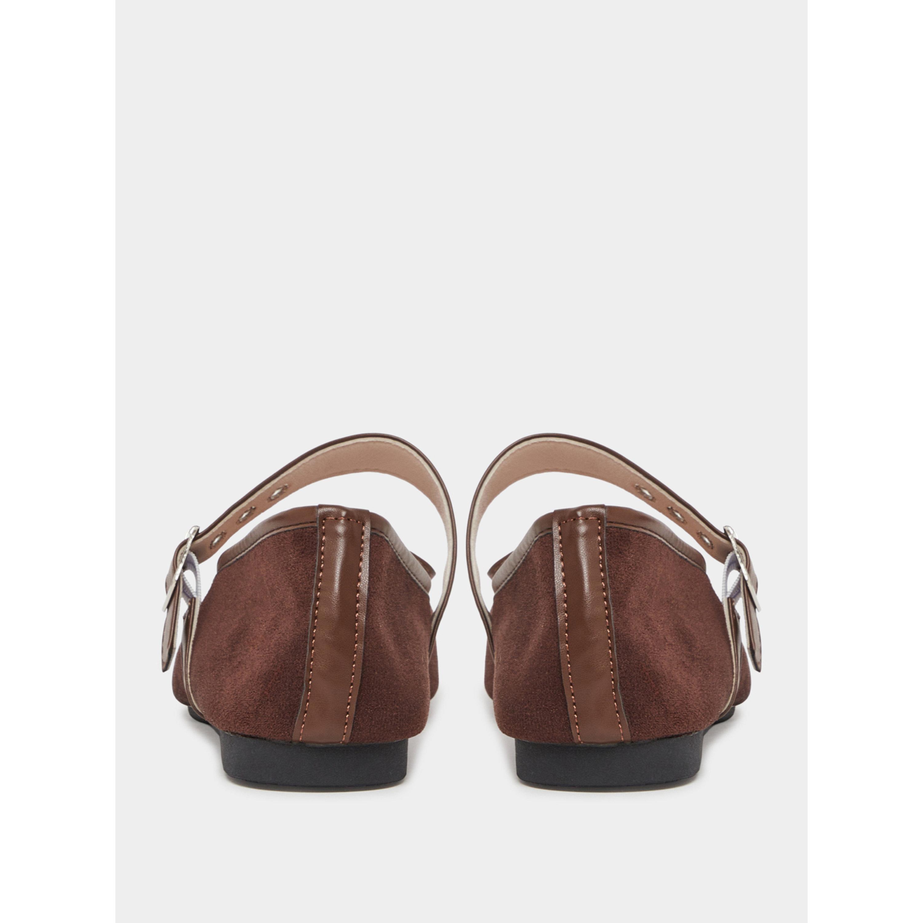 حذاء باليرينا بنمط سويد ومقدمة مربعة-women-shoes-ballerinas-image-5