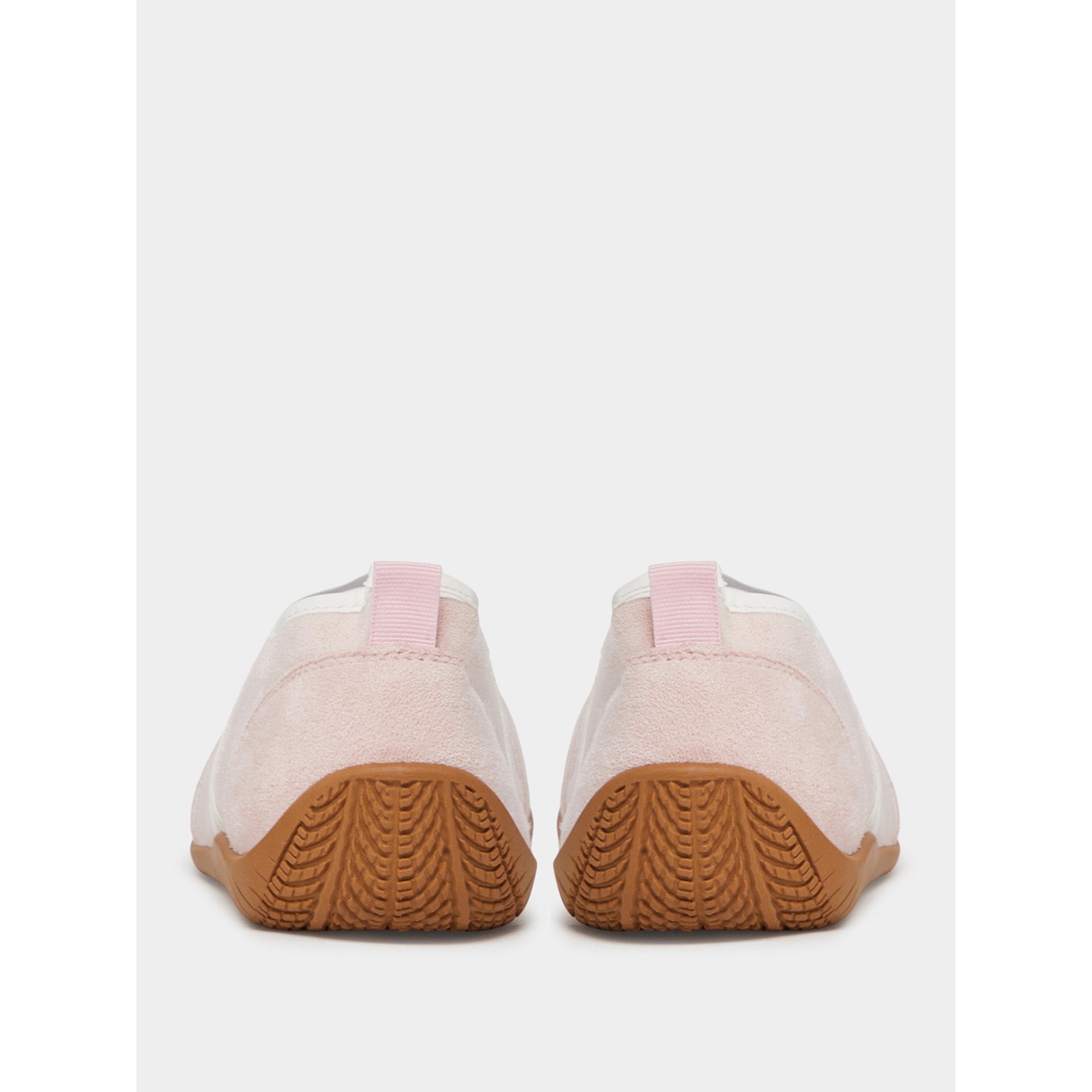 Styli Women's Pink Microsuede Mary Jane Sneakers-women-shoes-flats-loafers-image-5