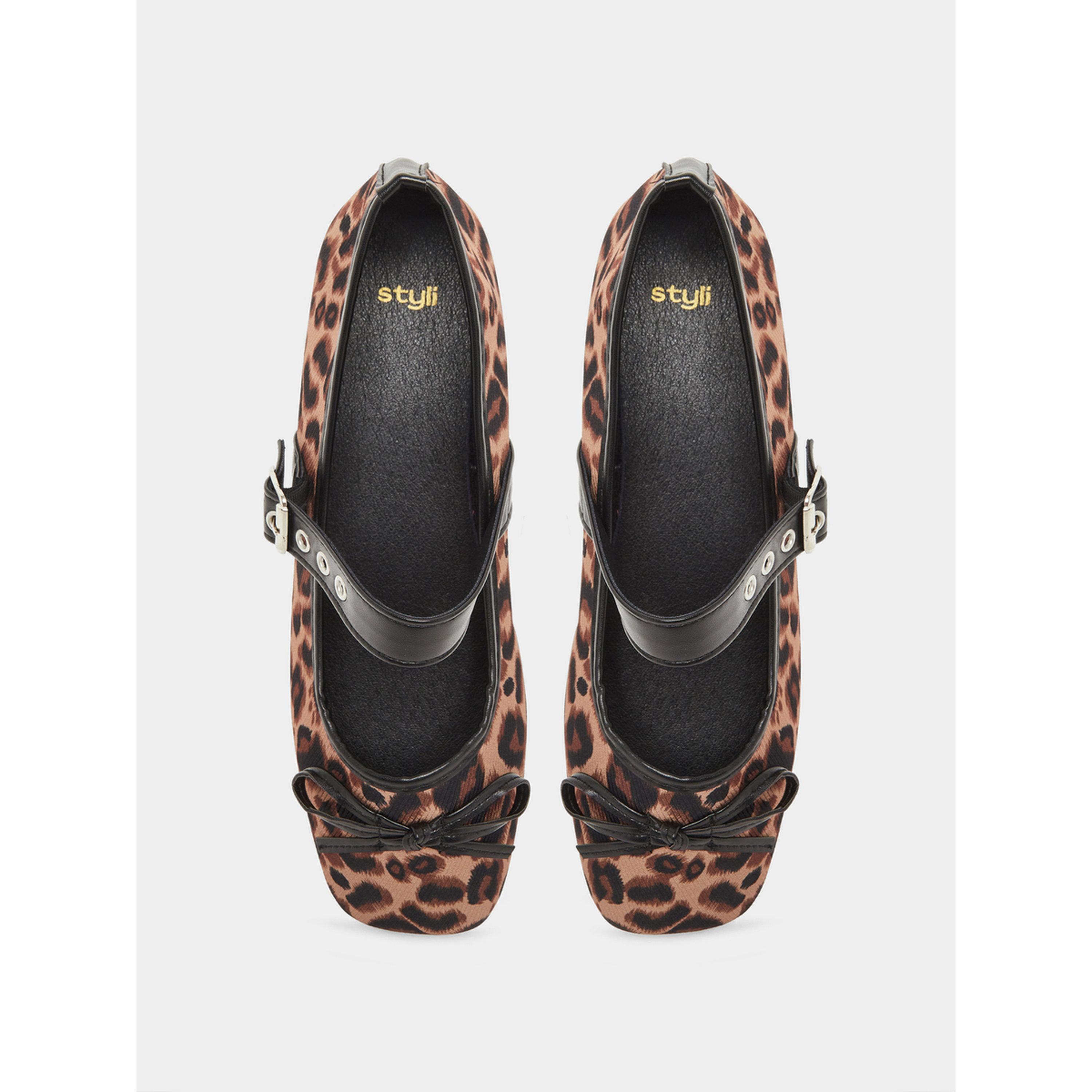 Styli Leopard Print Ballerinas-women-shoes-flats-ballerinas-image-3