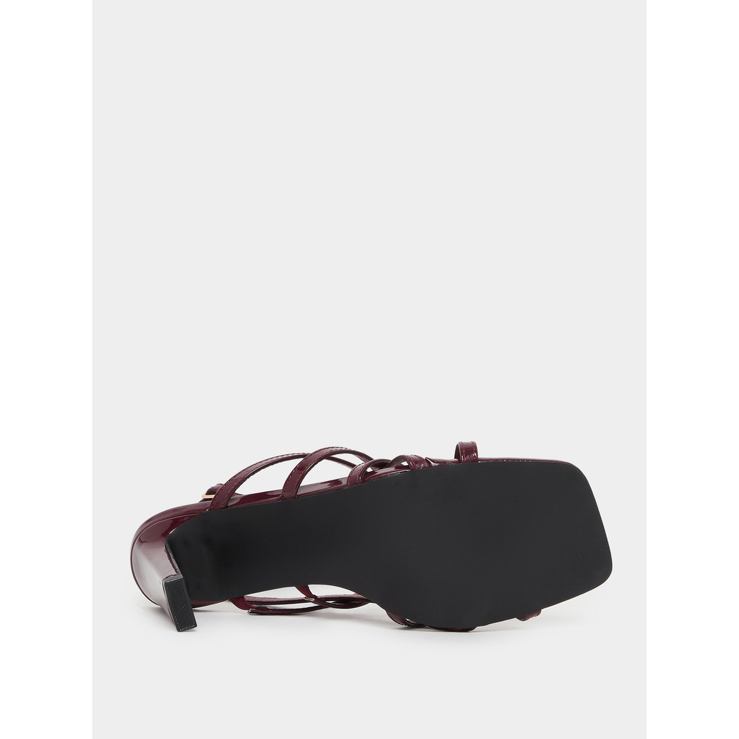 ستايلي - صندل بكعب عالٍ وأشرطة لون برغندي-women-shoes-sandals-heeled-image-6