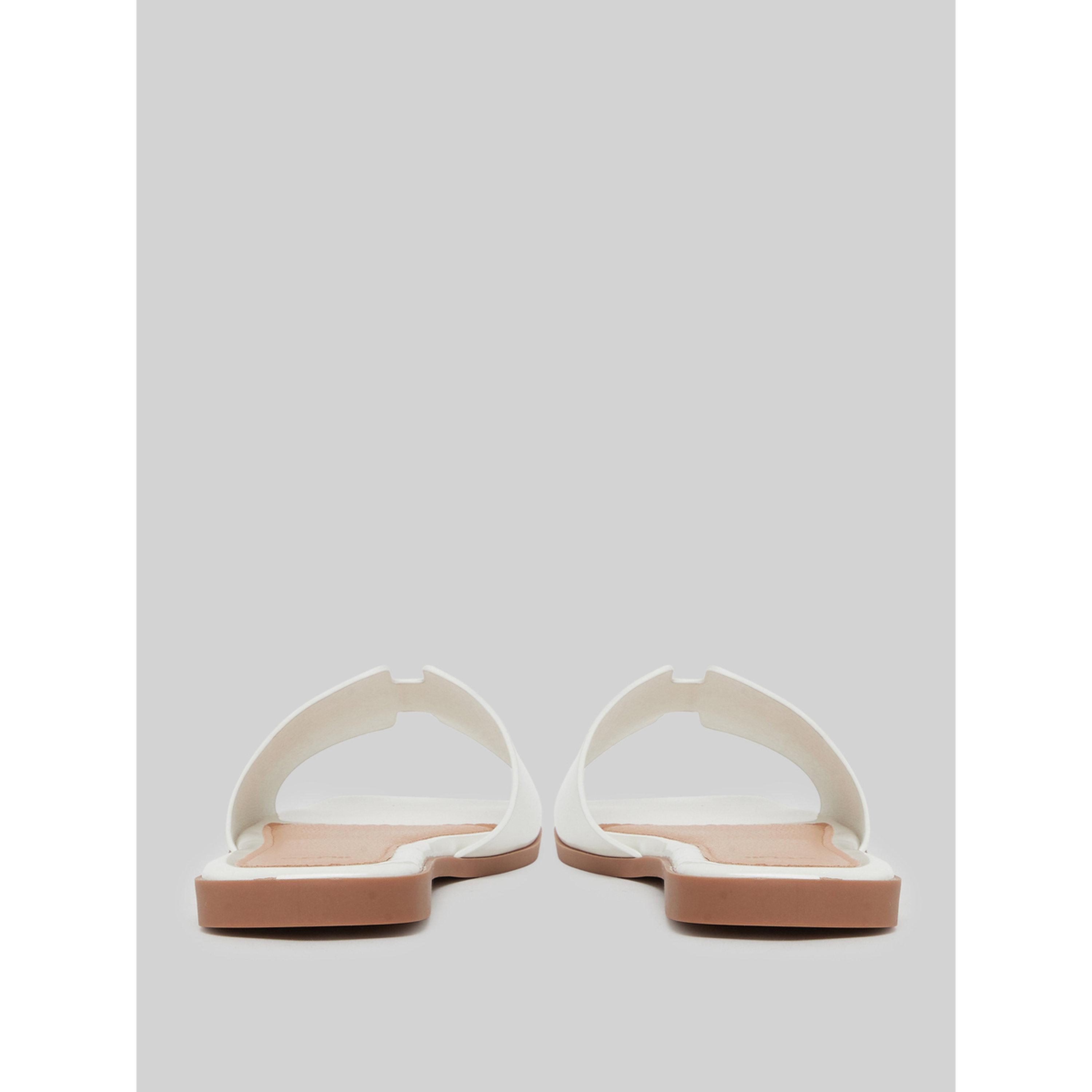 Styli White Slip-On Flat Mules-women-shoes-sandals-flats-image-5