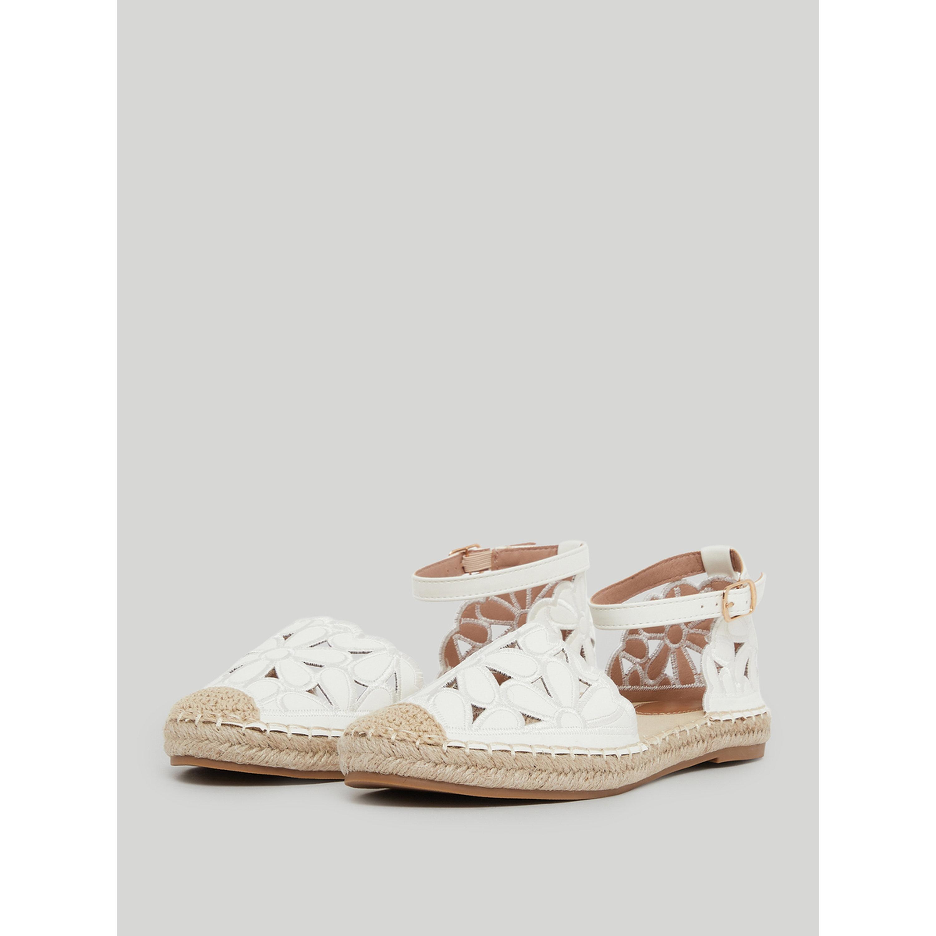 Styli White Floral Espadrille Sandals-women-shoes-flats-espadrilles-image-1