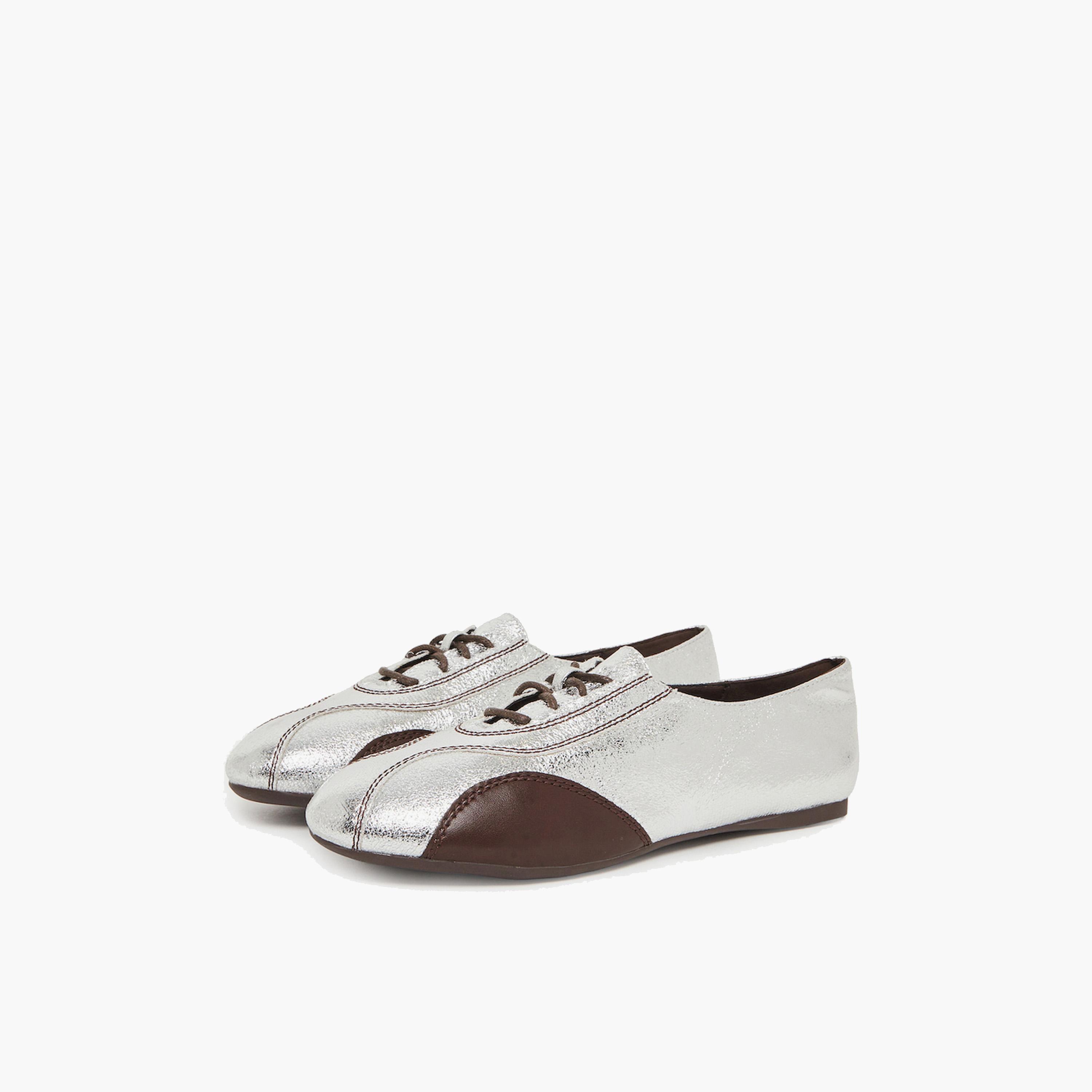 حذاء أوكسفورد فلات ميتاليك-women-shoes-ballerinas-image-1